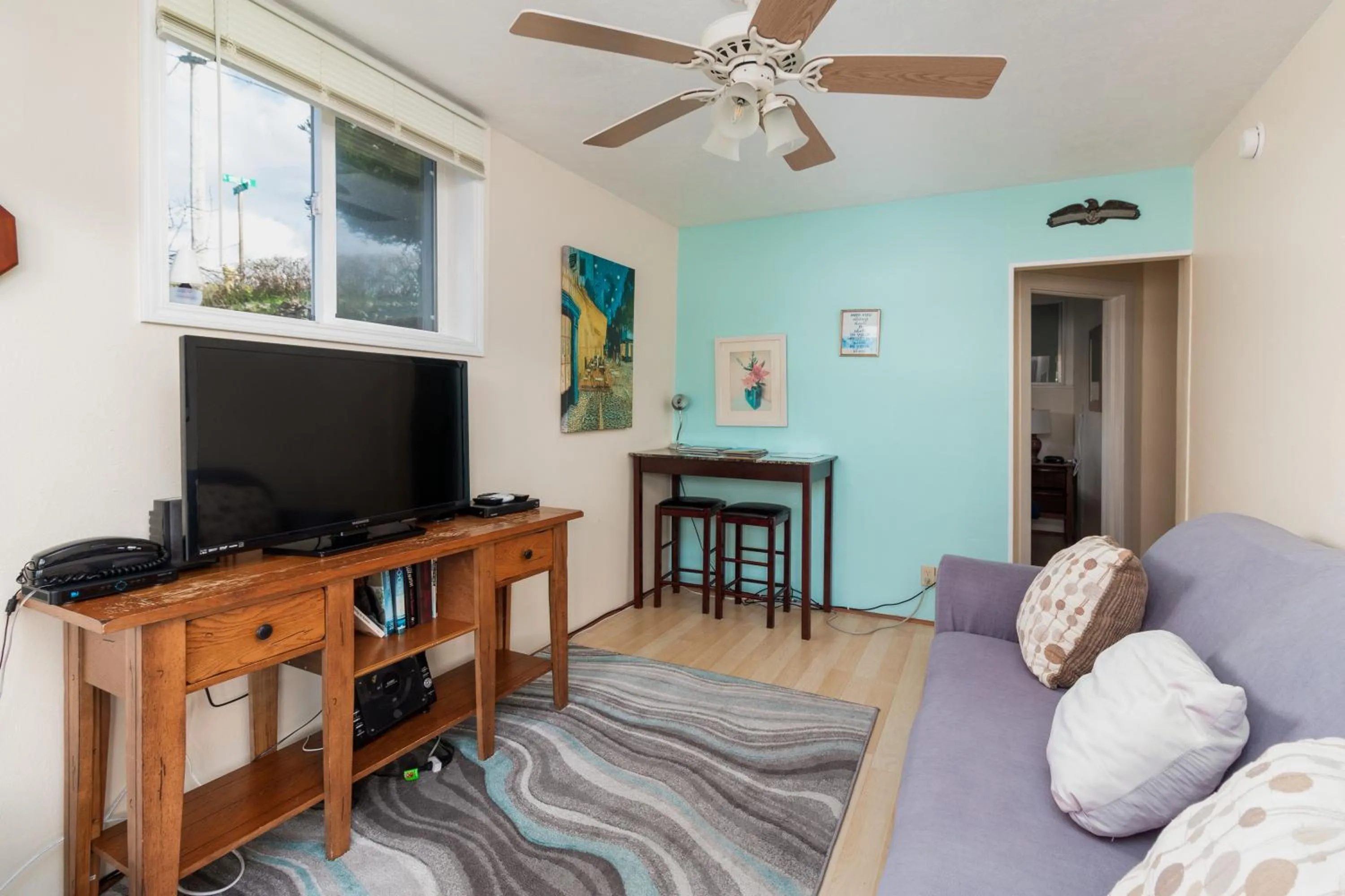 Living room in Ocean Terrace Condominiums