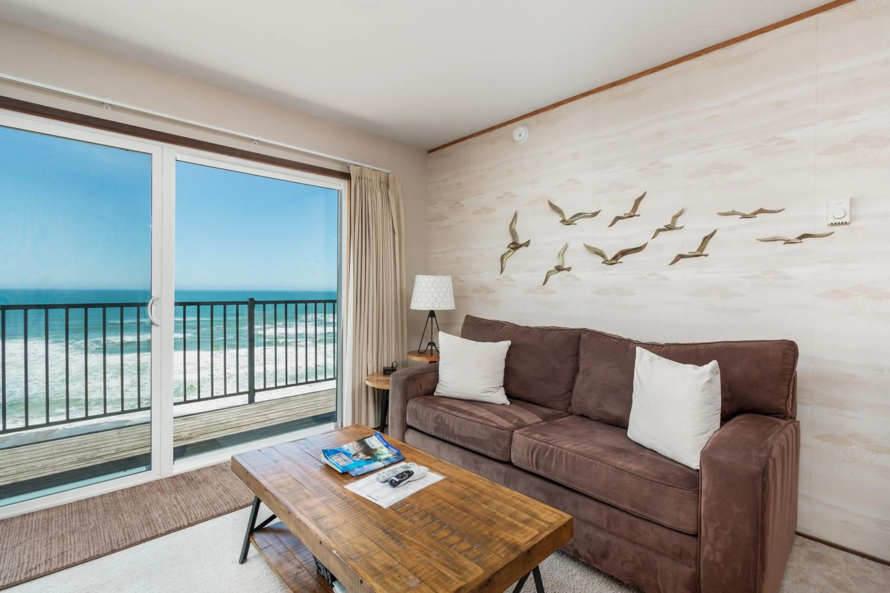 Living room in Ocean Terrace Condominiums