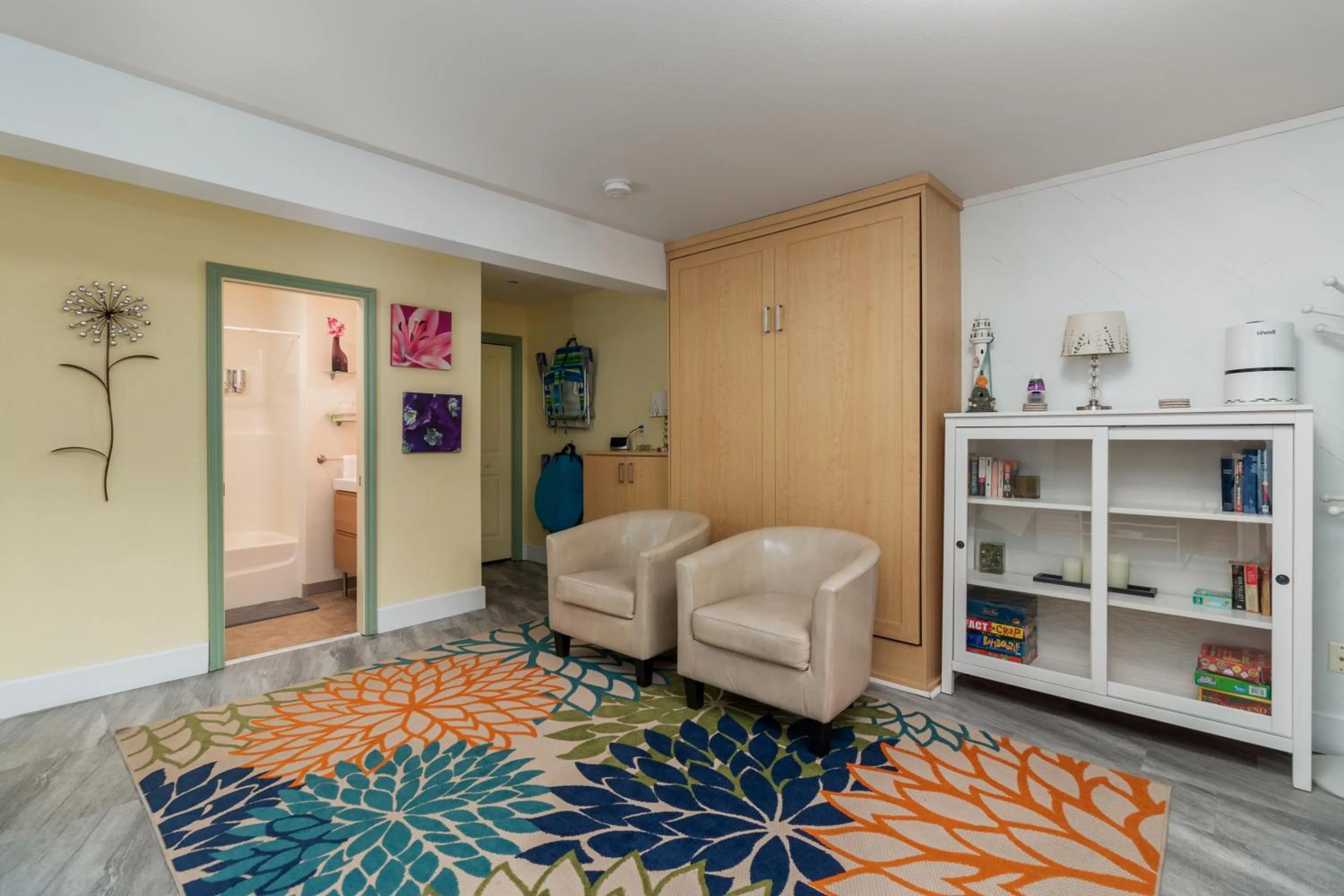 Living room in Ocean Terrace Condominiums