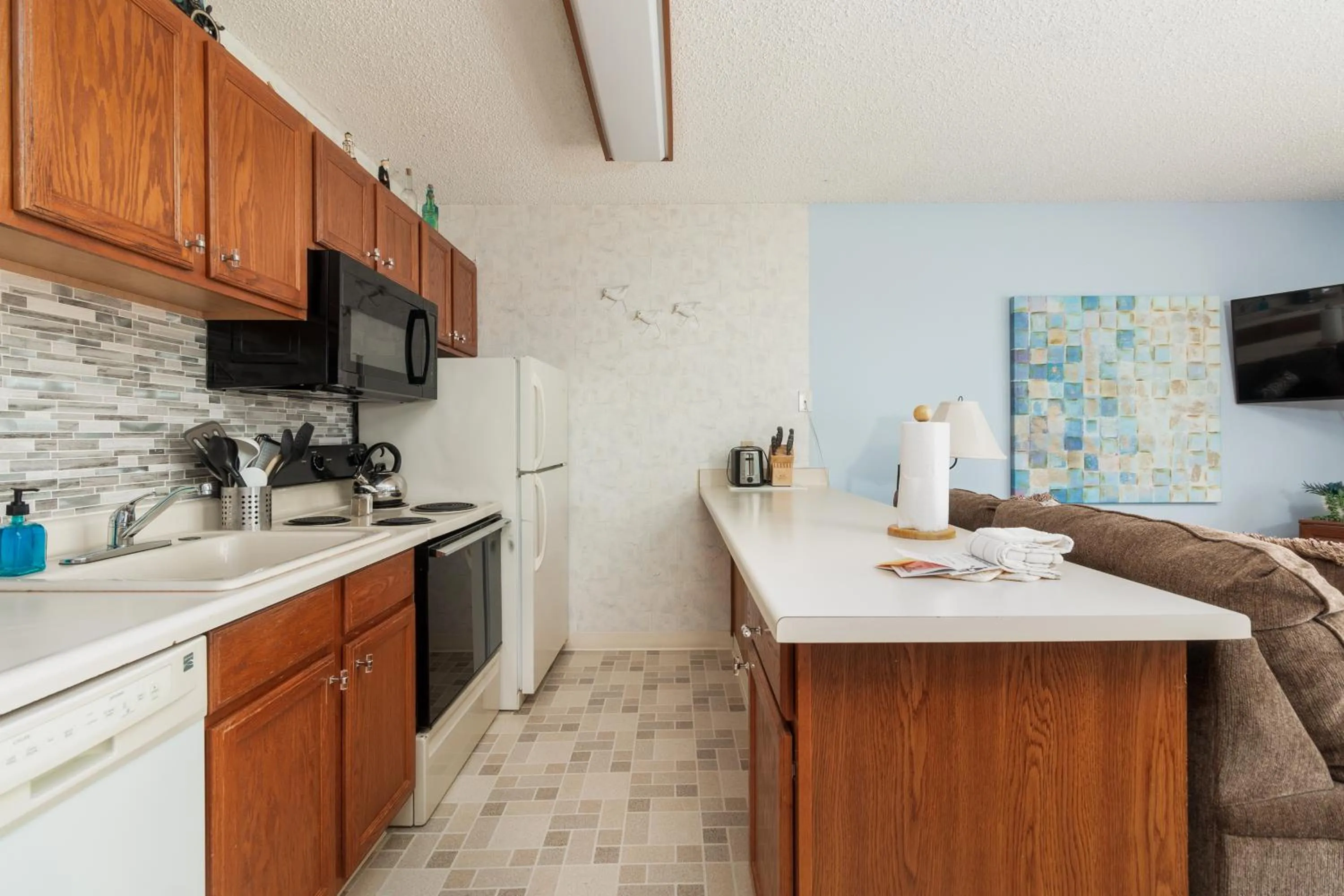 Kitchen or kitchenette in Ocean Terrace Condominiums