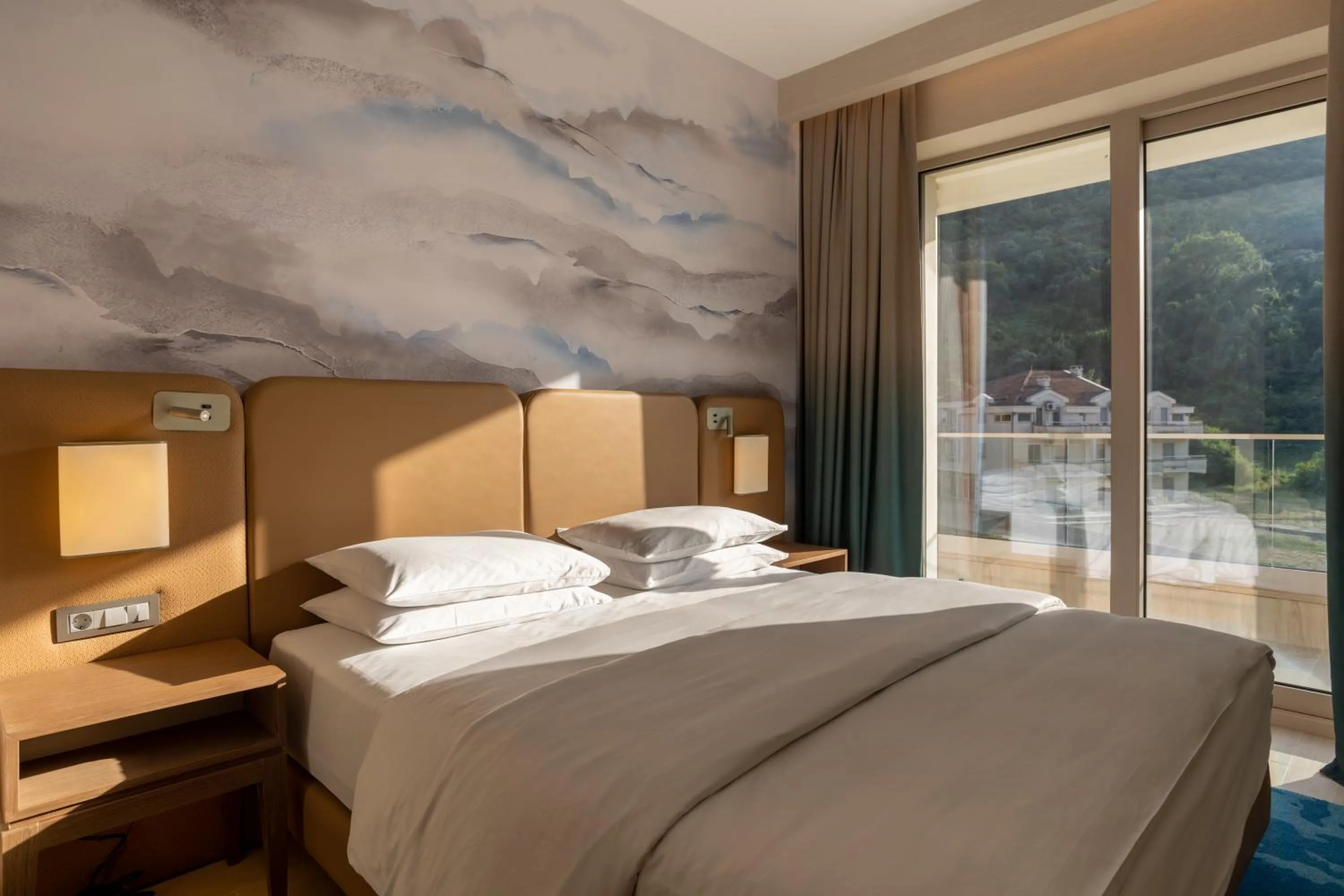 Bed in Hyatt Regency Kotor Bay Resort