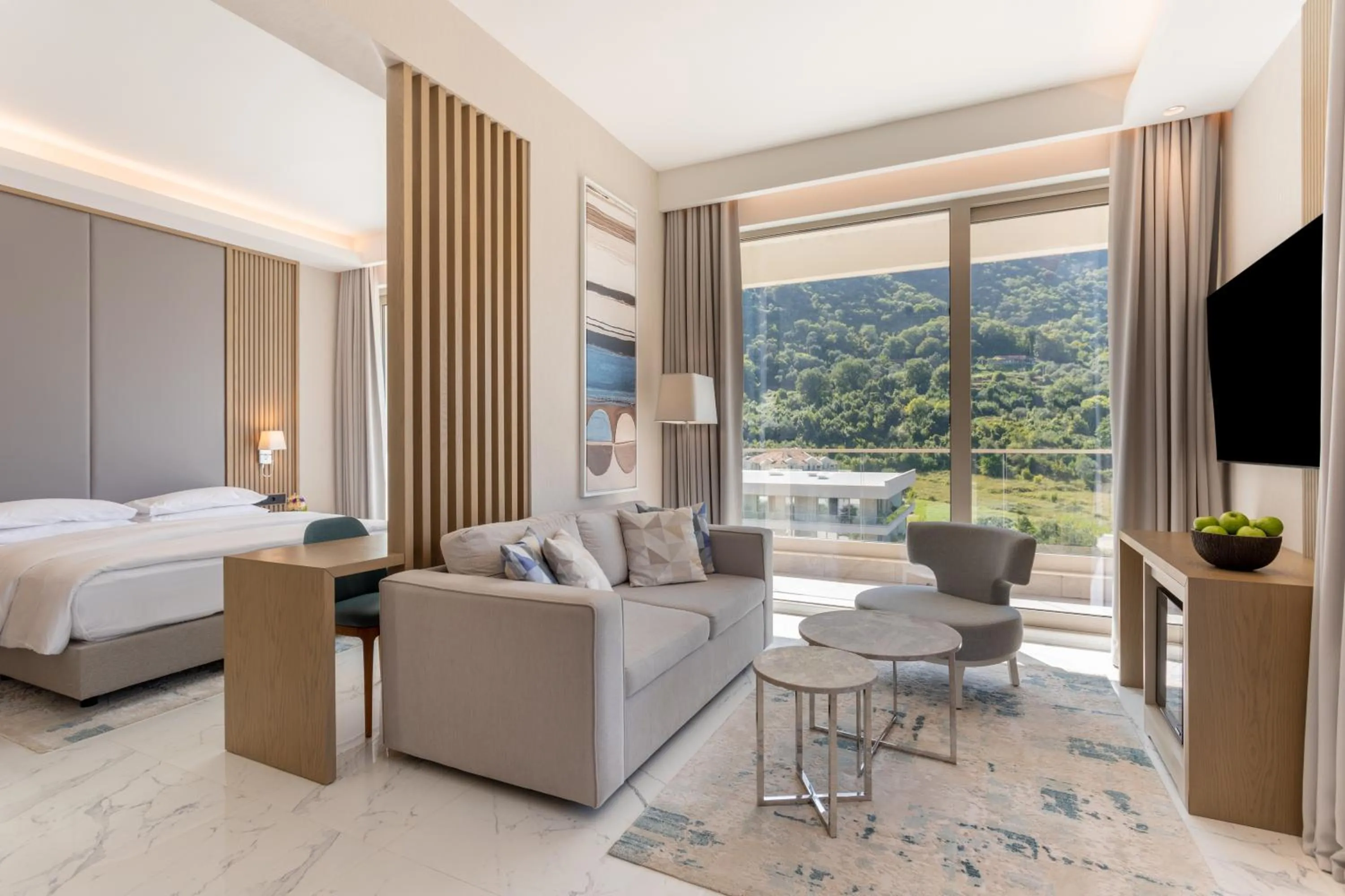 Bed in Hyatt Regency Kotor Bay Resort