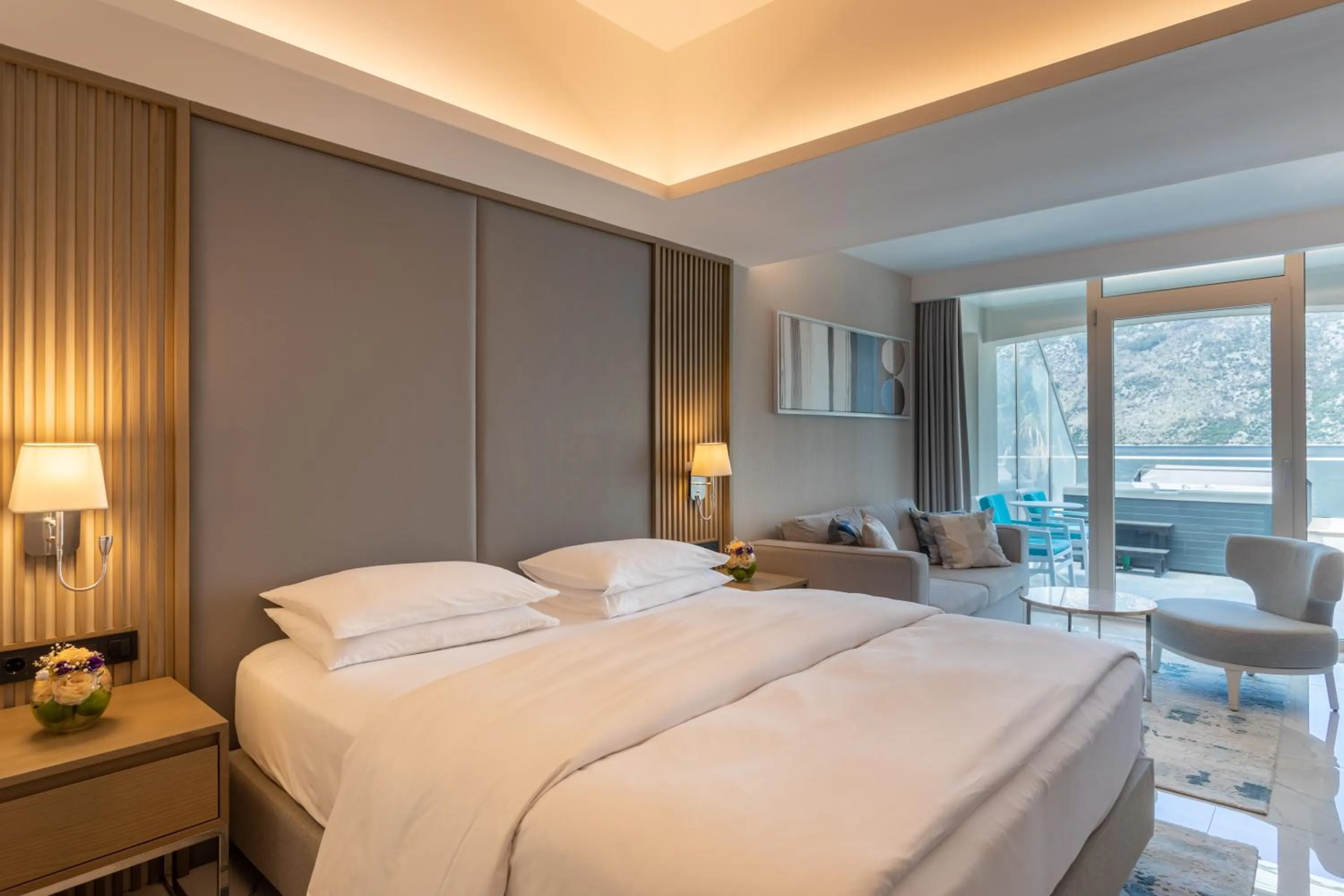 Bed in Hyatt Regency Kotor Bay Resort