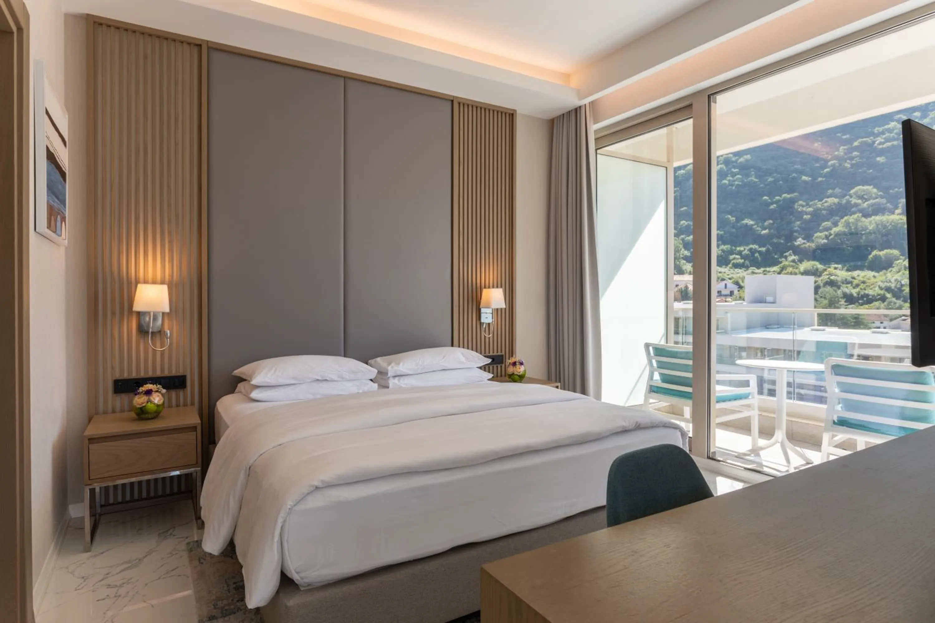 Bed in Hyatt Regency Kotor Bay Resort