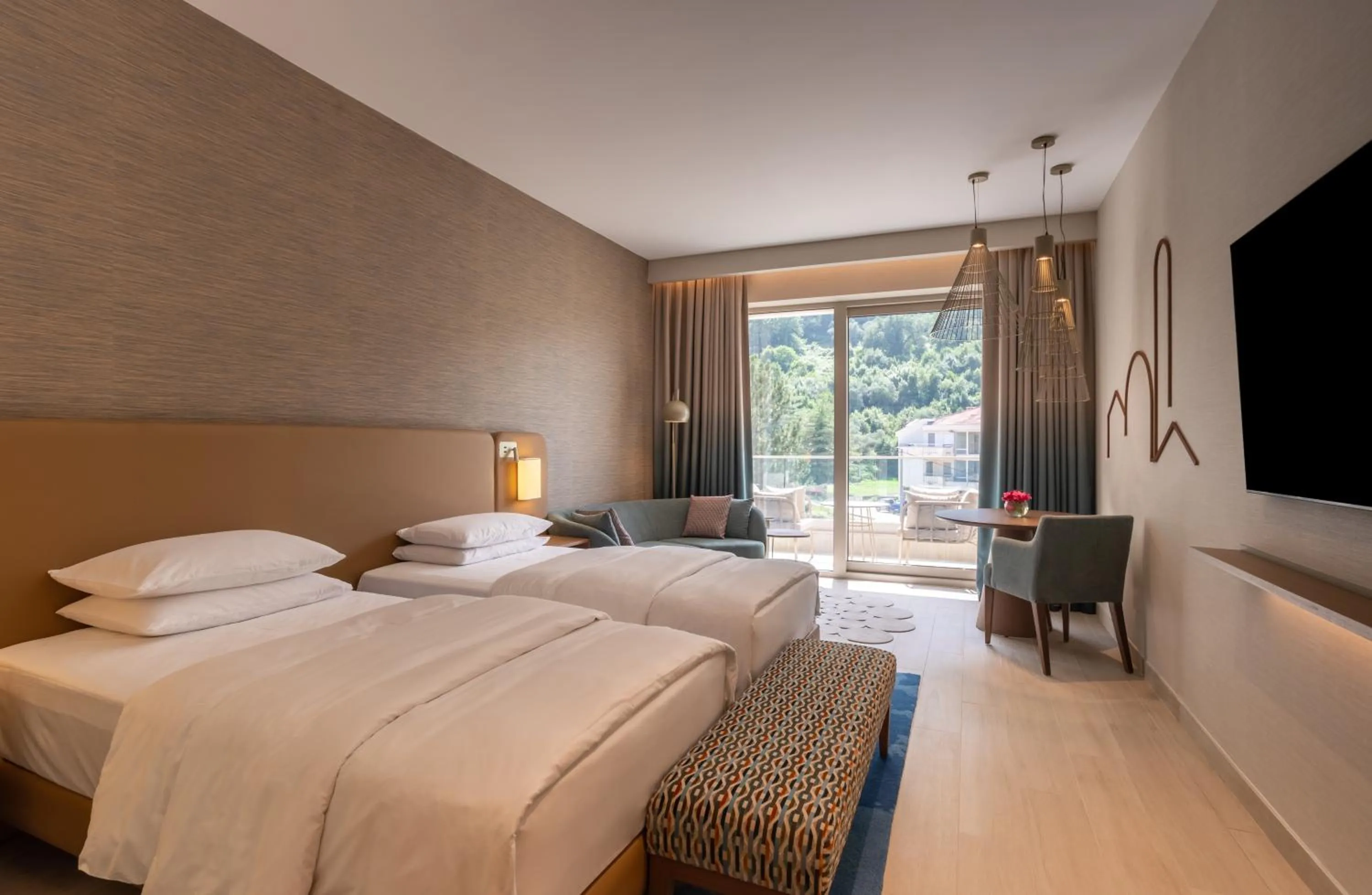 Bed in Hyatt Regency Kotor Bay Resort