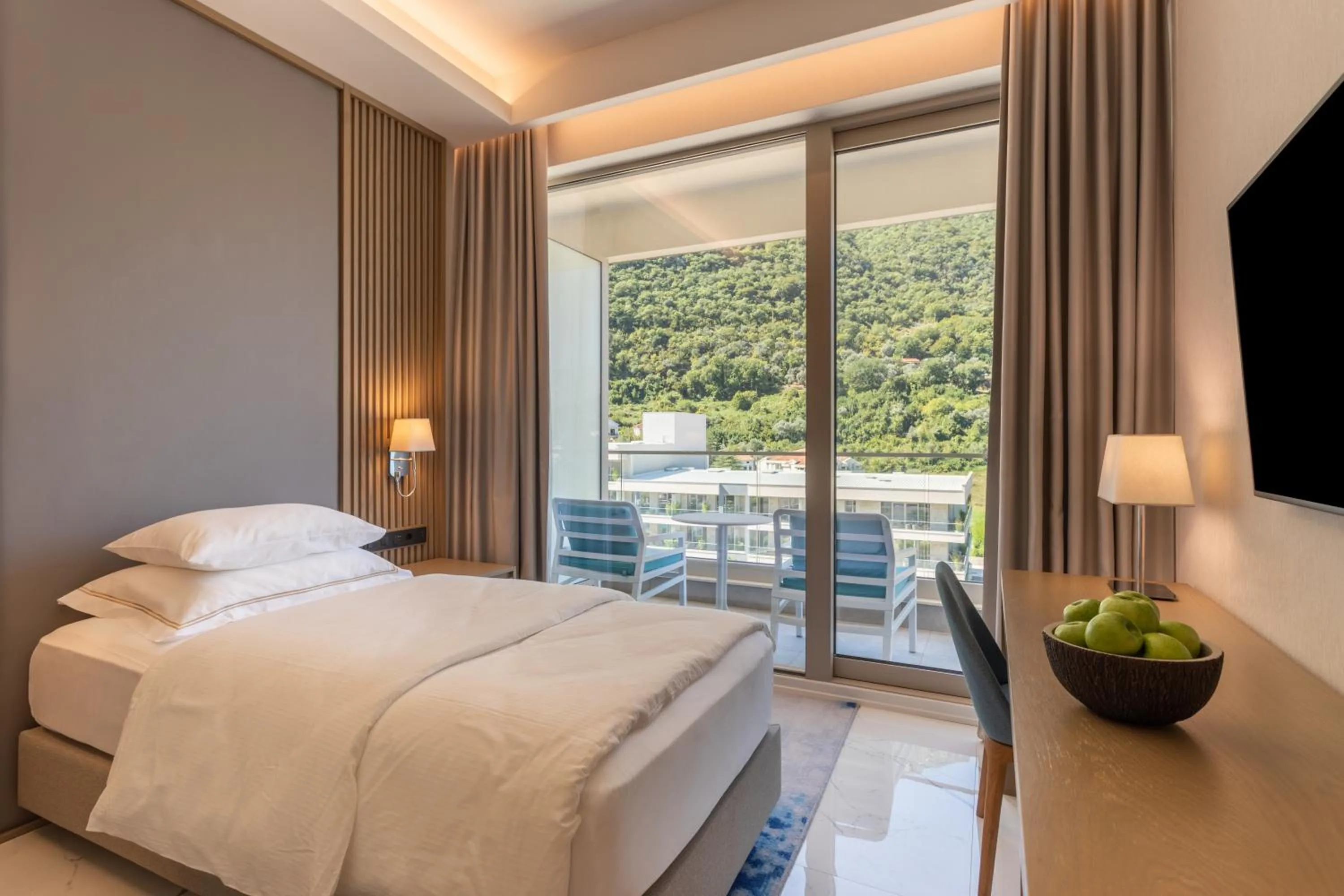 Bed in Hyatt Regency Kotor Bay Resort