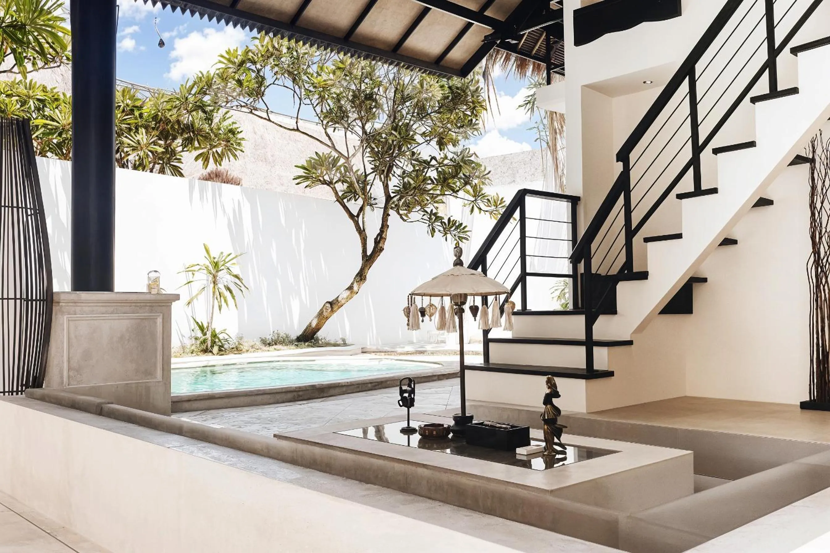 Living room in Villa de Malicott