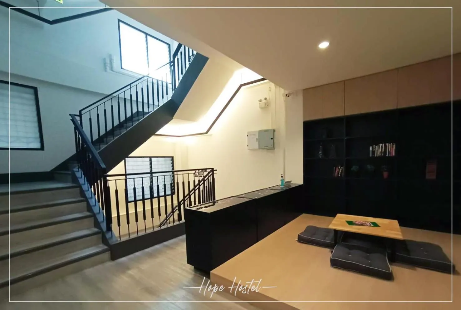 Seating area in Hope Hostel Hatyai