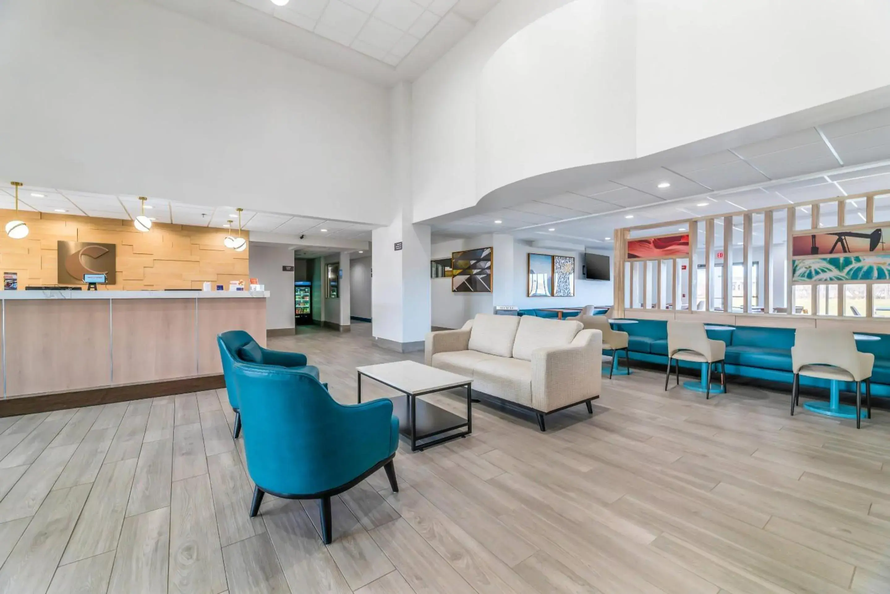 Lobby or reception in Comfort Inn & Suites Madison East Interstate I-90 Lobby or reception in Comfort Inn & Suites Madison East Interstate I-90