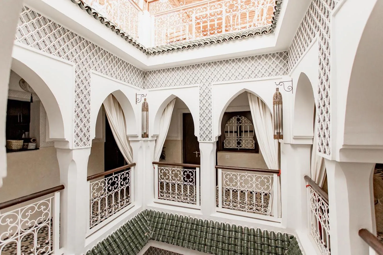 Inner courtyard view in Riad Art & Emotions Boutique Hotel & Spa