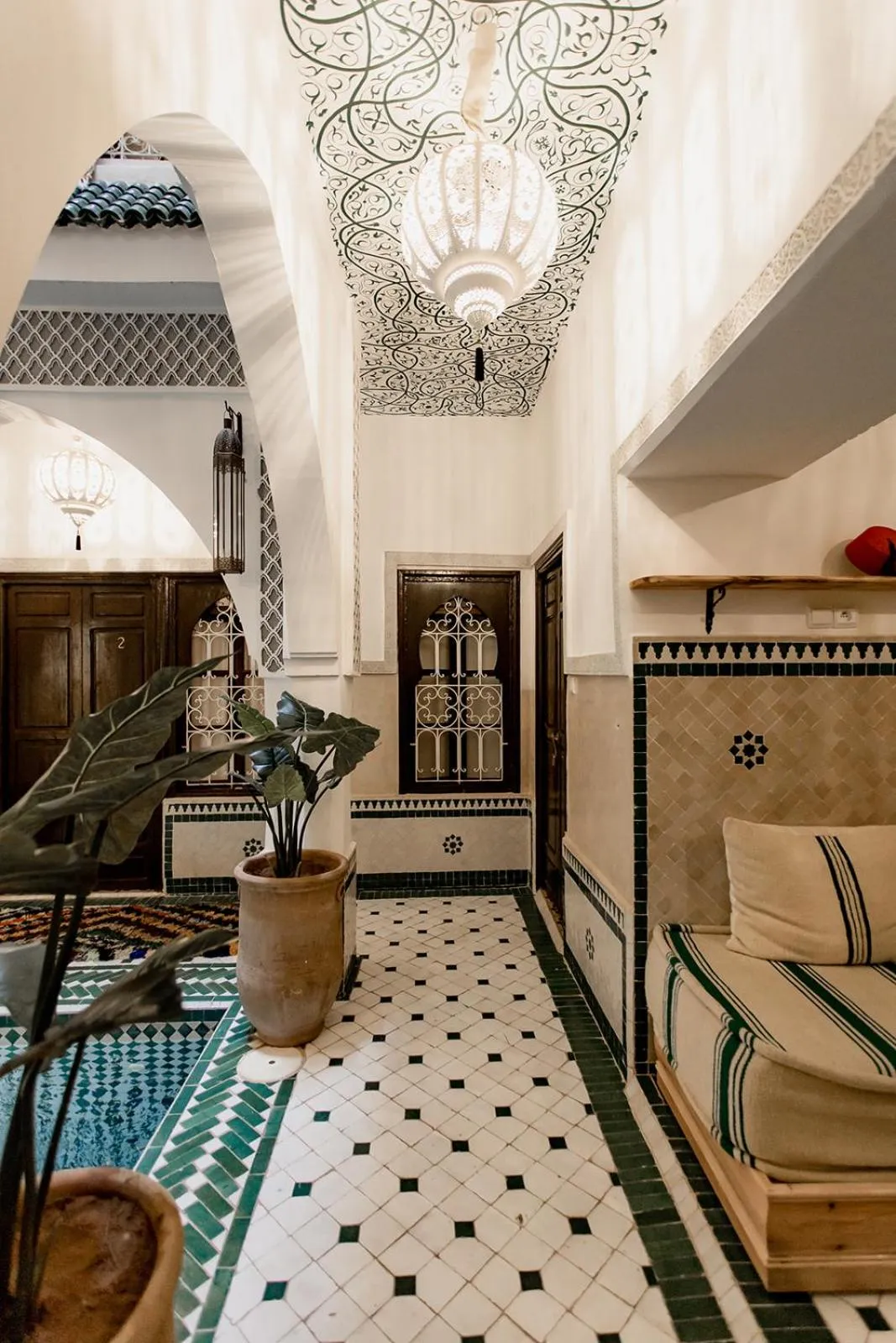 Inner courtyard view in Riad Art & Emotions Boutique Hotel & Spa