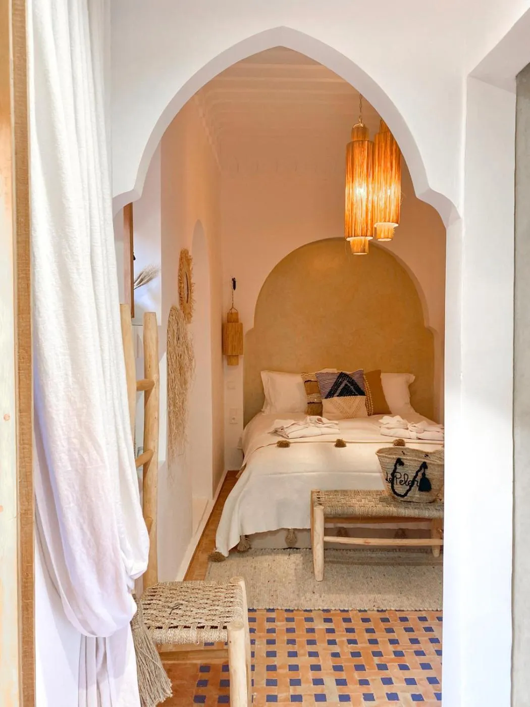 Bedroom, Bed in Riad Le Pèlerin