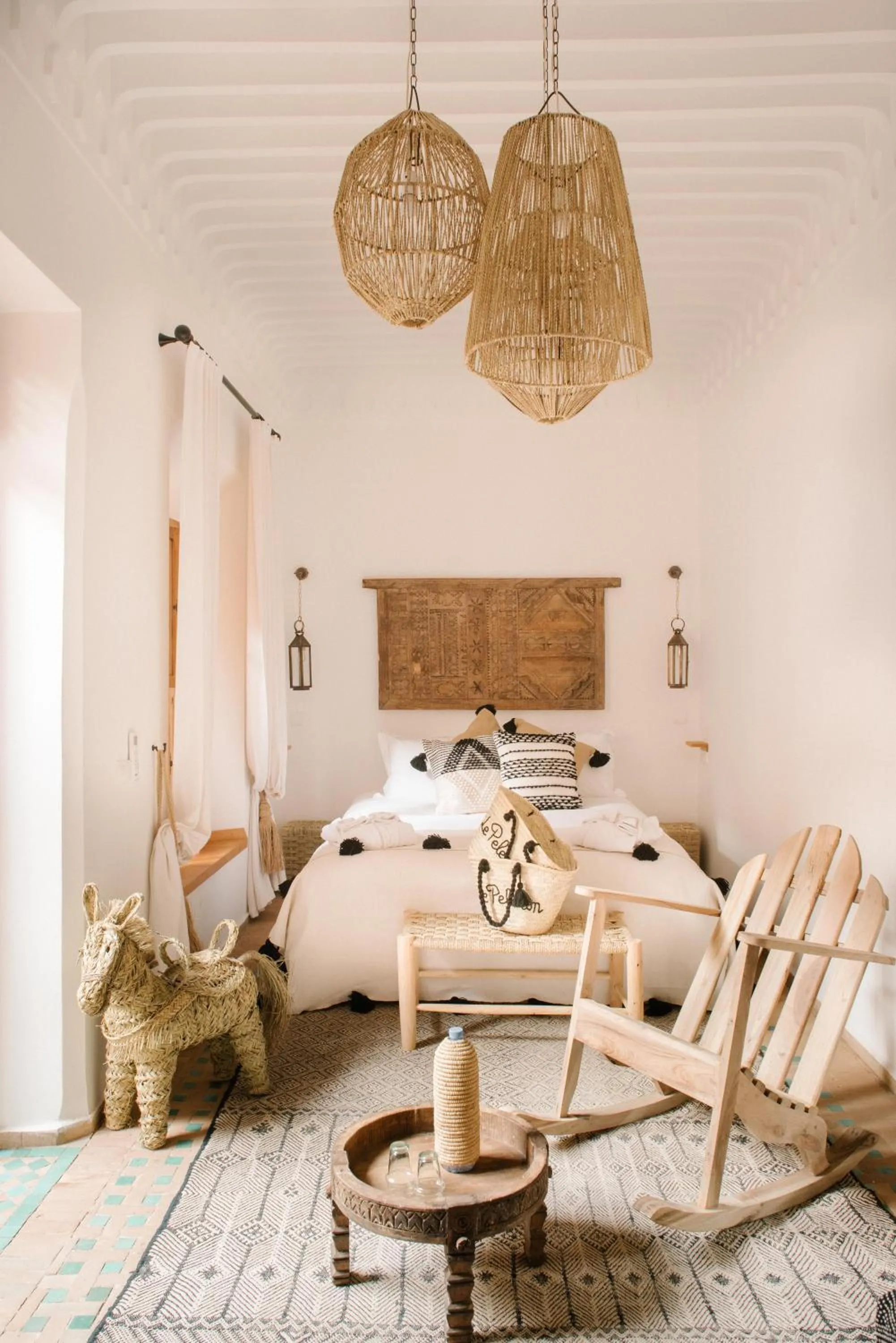 Bedroom, Bed in Riad Le Pèlerin