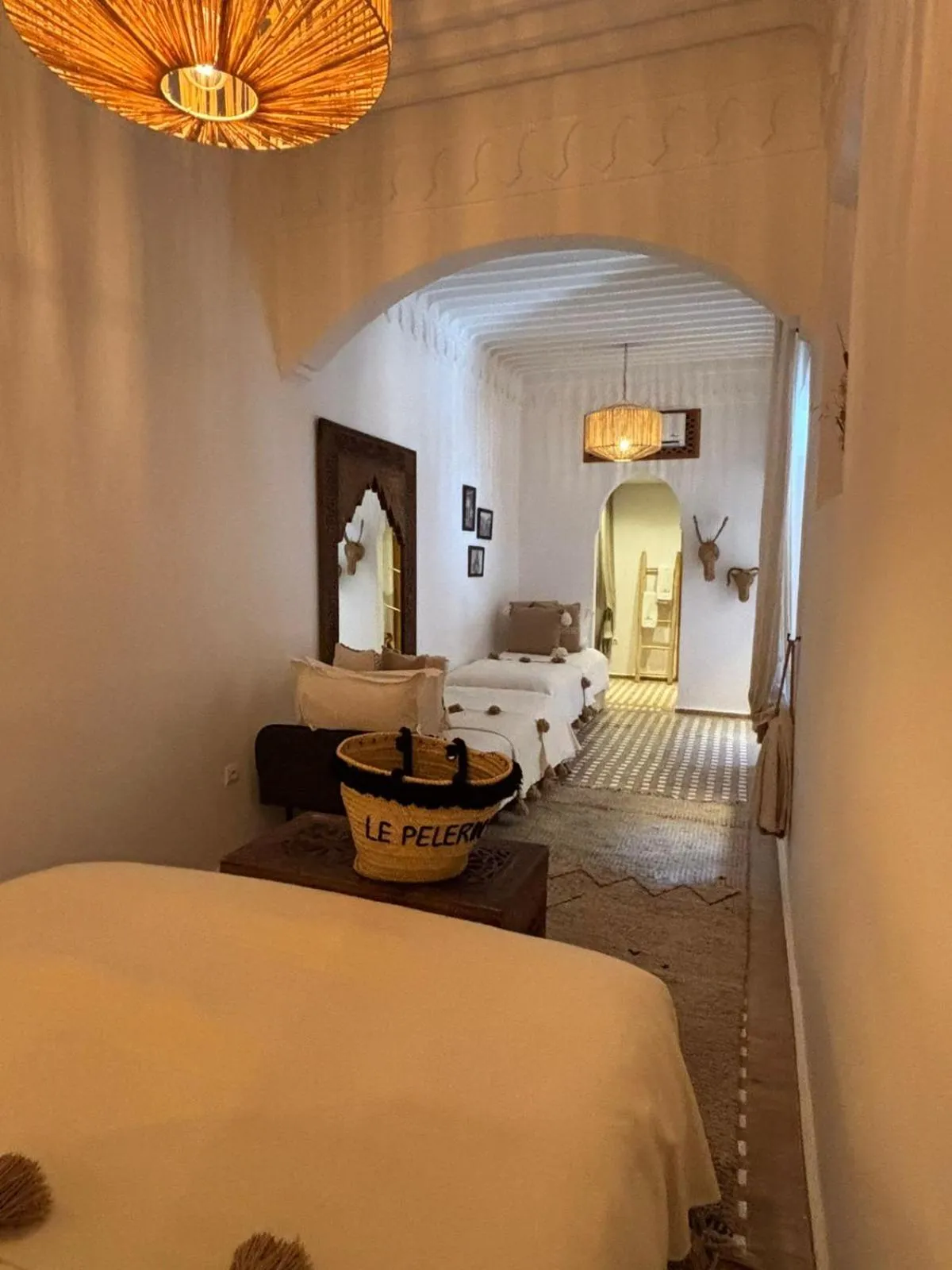 Bed in Riad Le Pèlerin