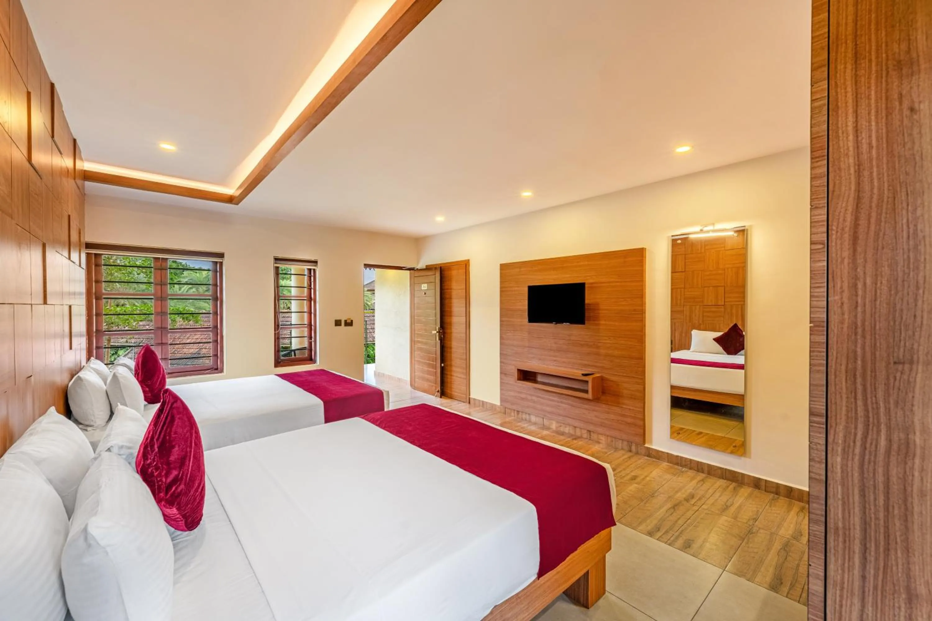 Garden View Family Room with Sit-out in Sterling Govardhana Malampuzha