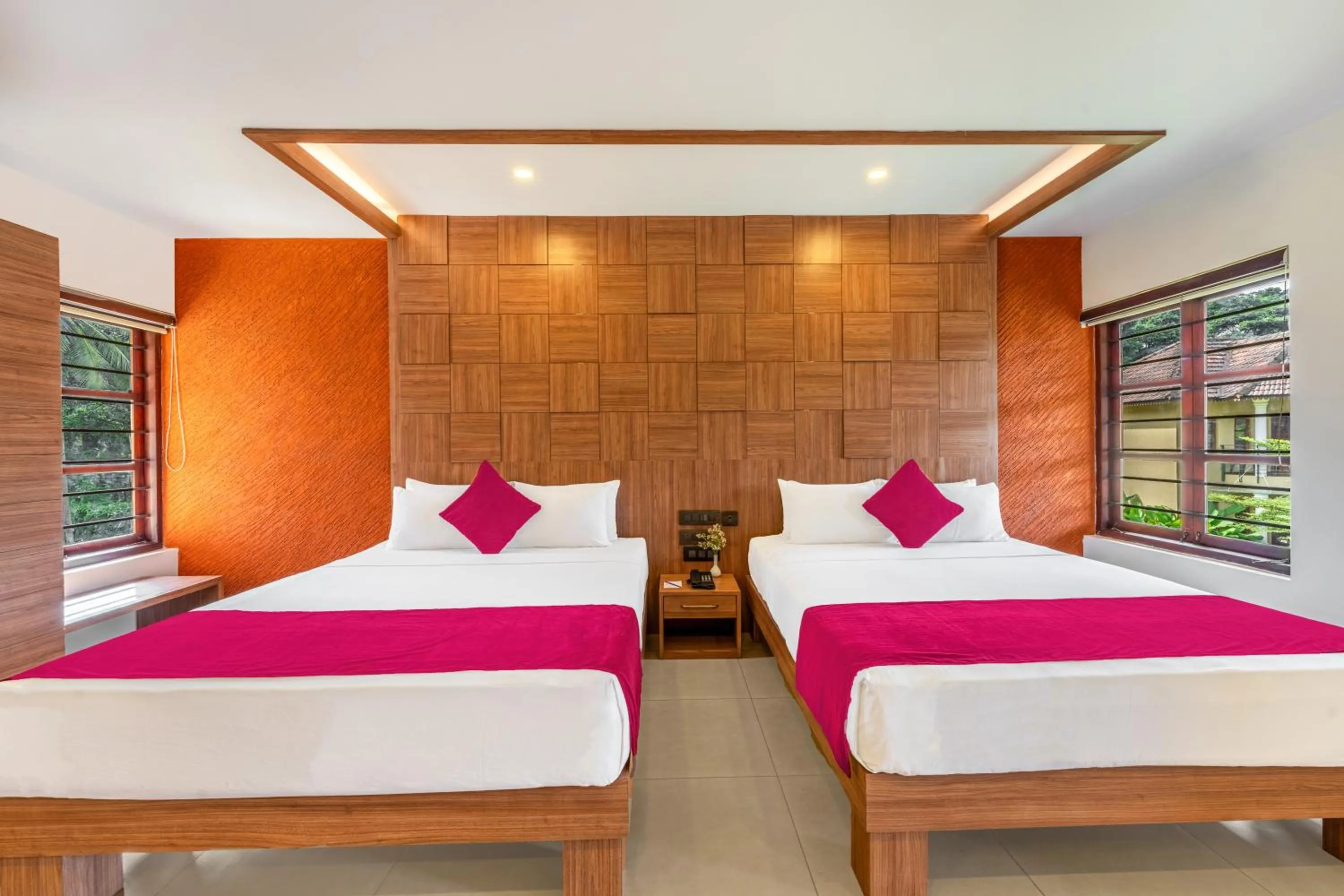 Garden View Family Room with Sit-out in Sterling Govardhana Malampuzha