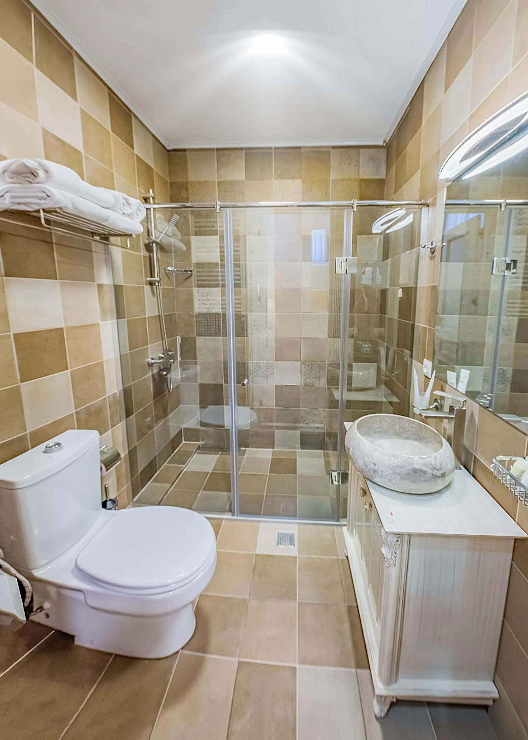 Shower in Vintage Hotel