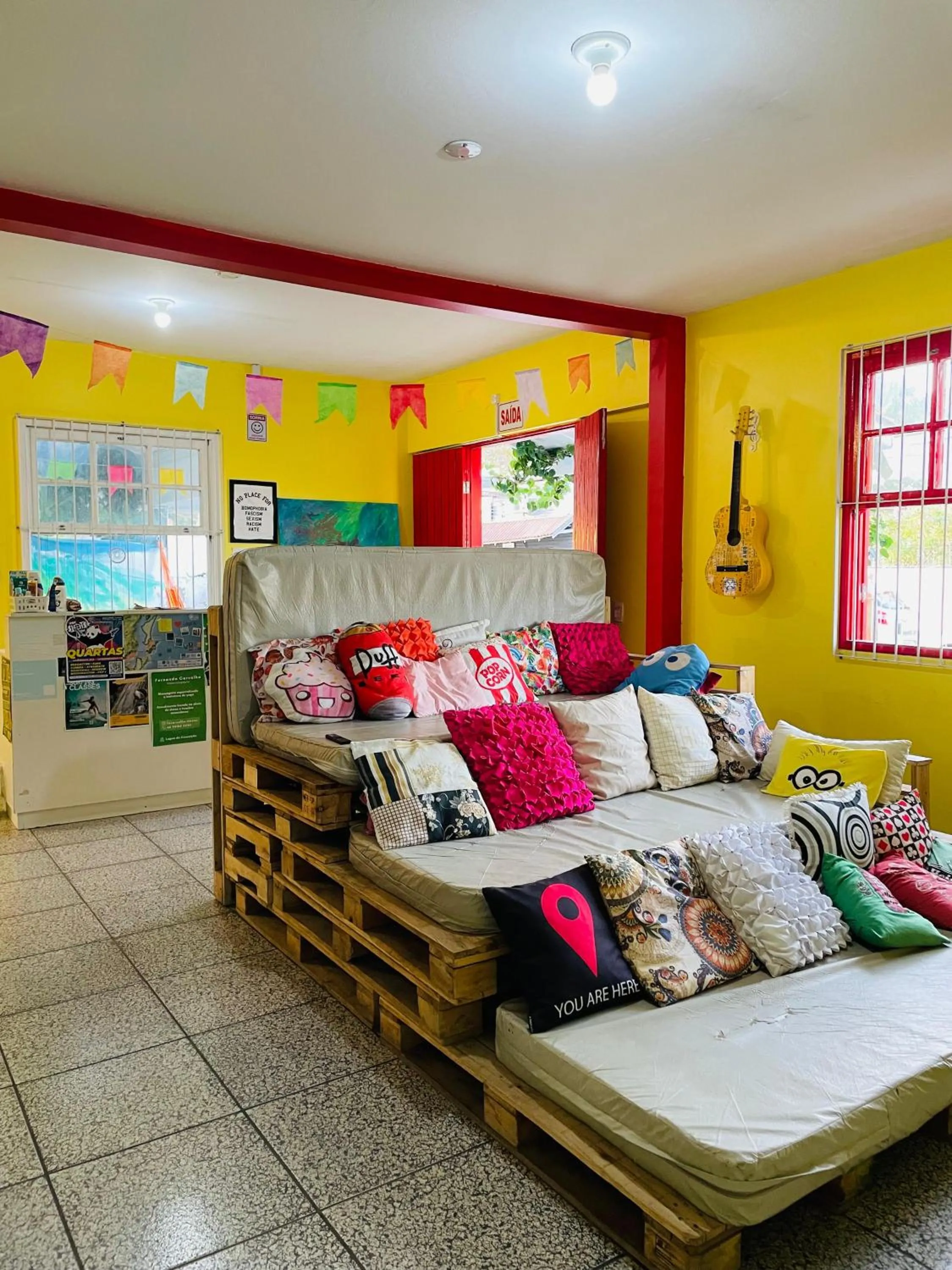 Living room in Pequi hostel