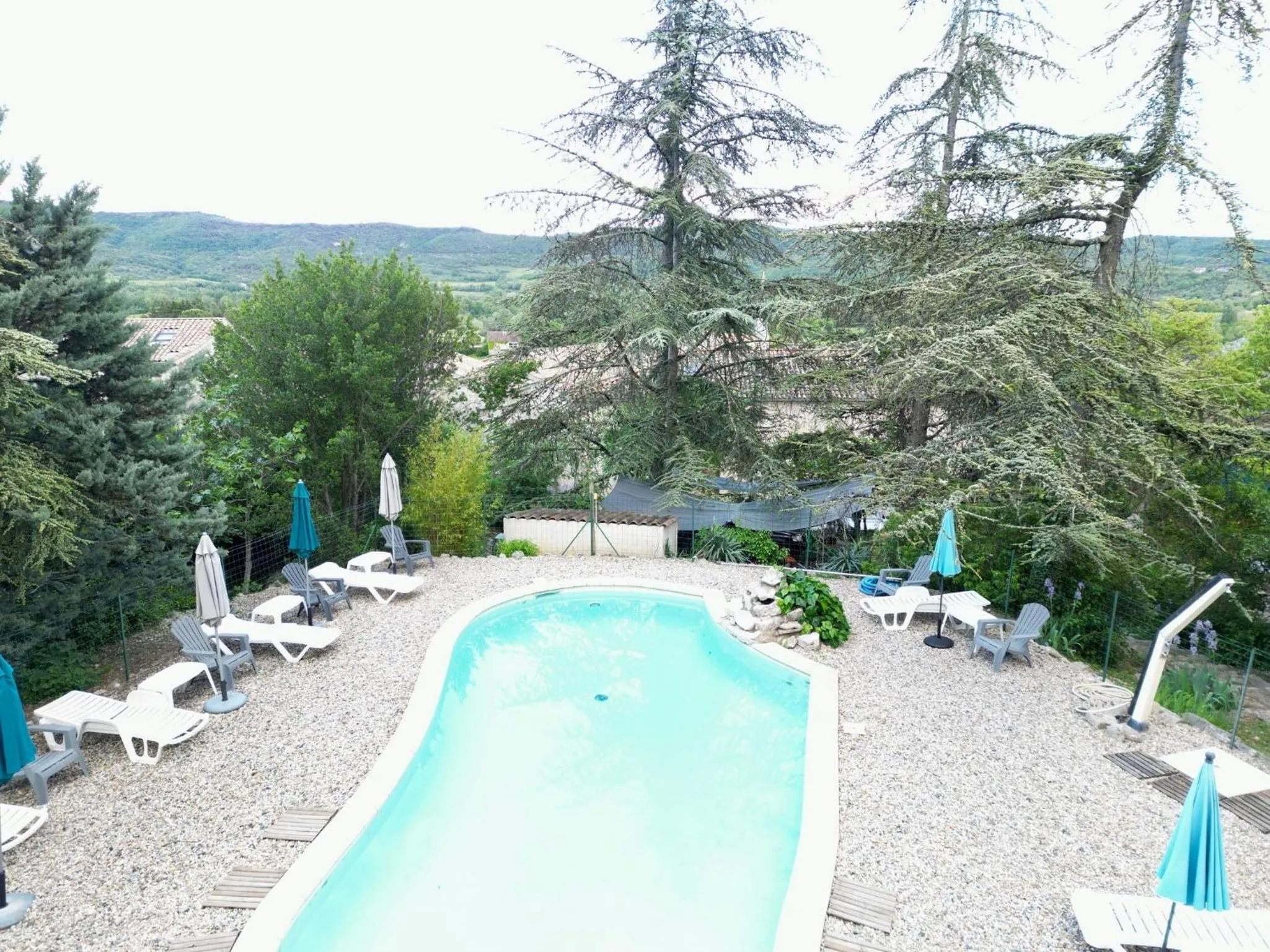 Pool view in Chambres d'hôtes les Clapas