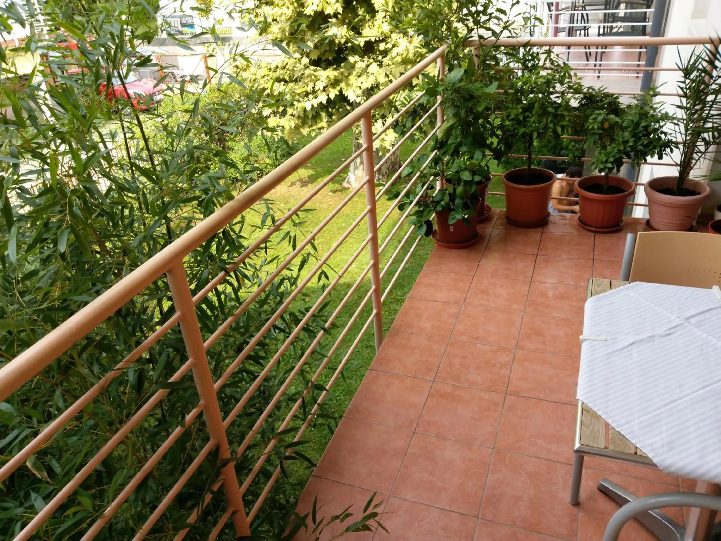 Balcony/Terrace in Mandarin Wellness Apartman