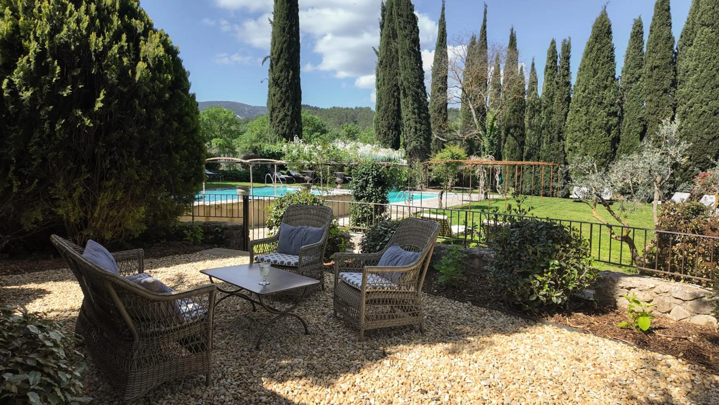 Patio in La Bastide de Marie, Maisons et Hôtels Sibuet