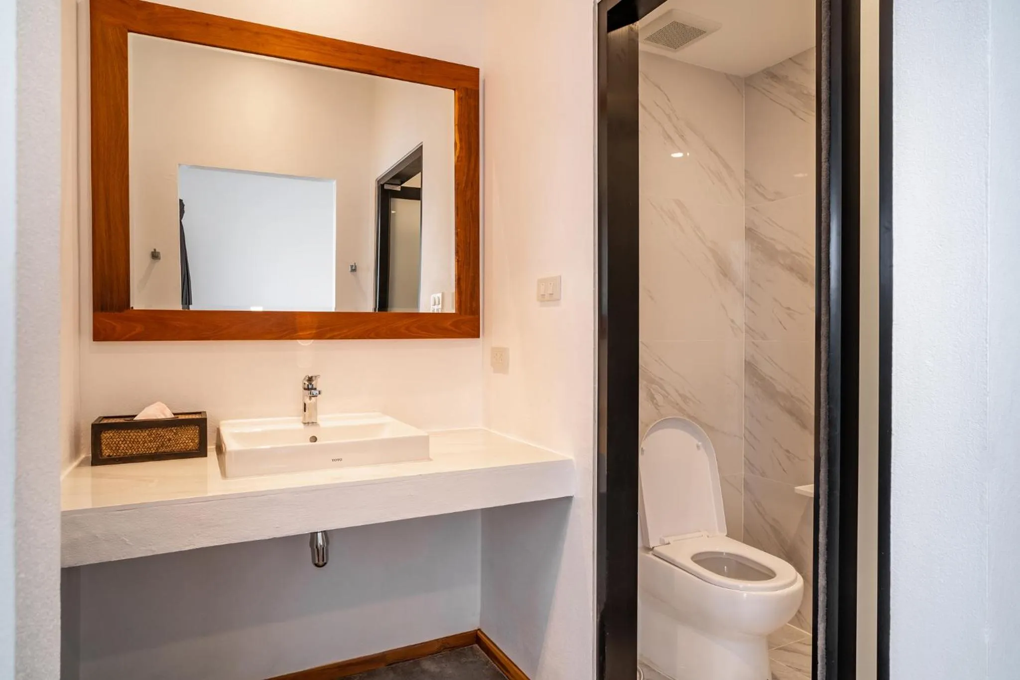 Bathroom in The Riviera Champasak