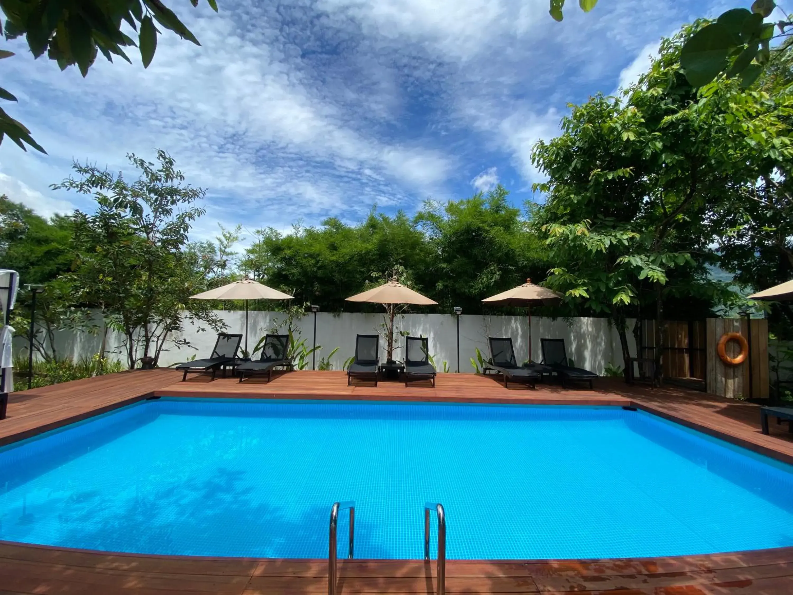 Swimming pool in The Riviera Champasak Swimming pool in The Riviera Champasak