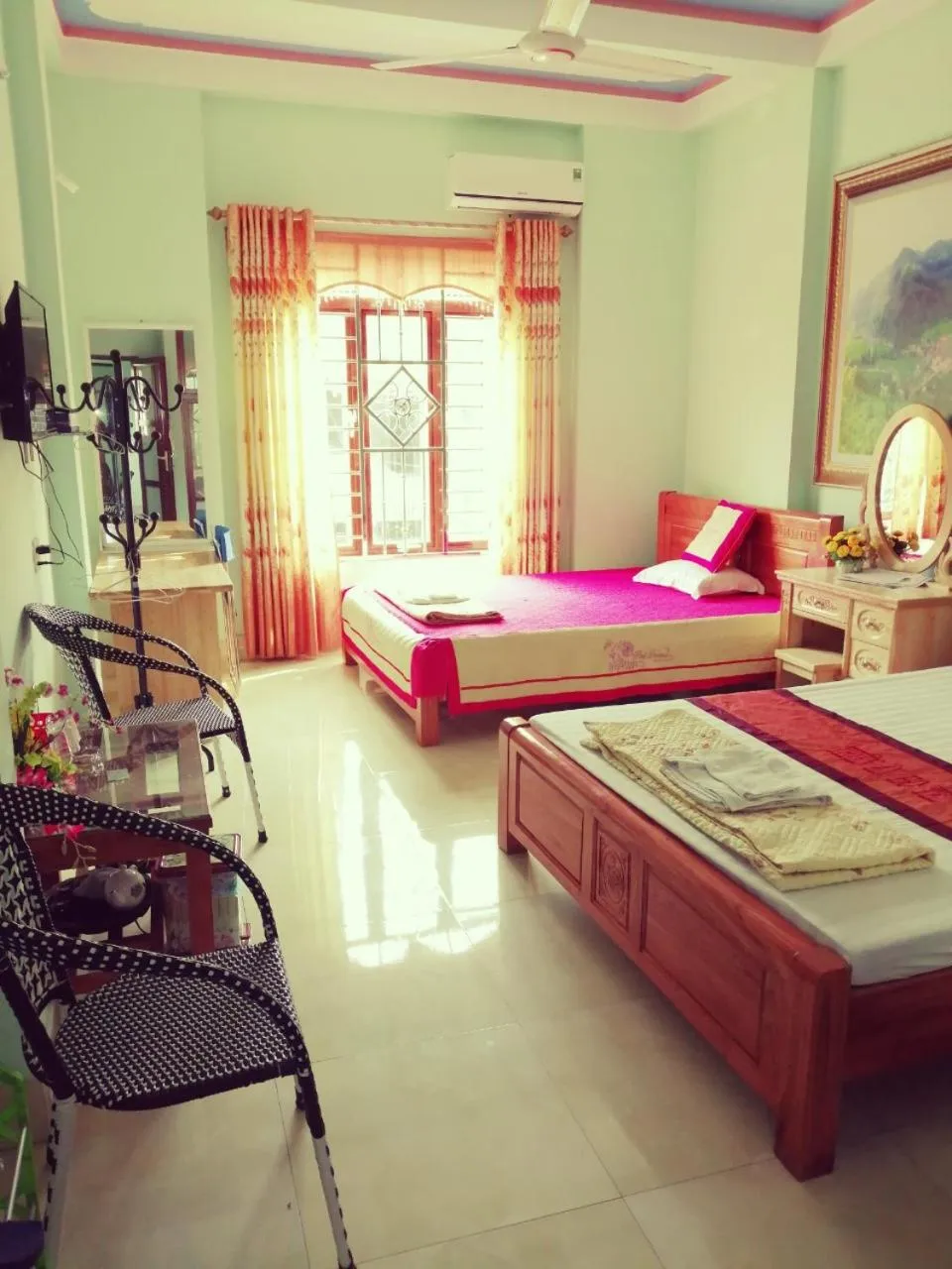 Bed in Hotel Thien An