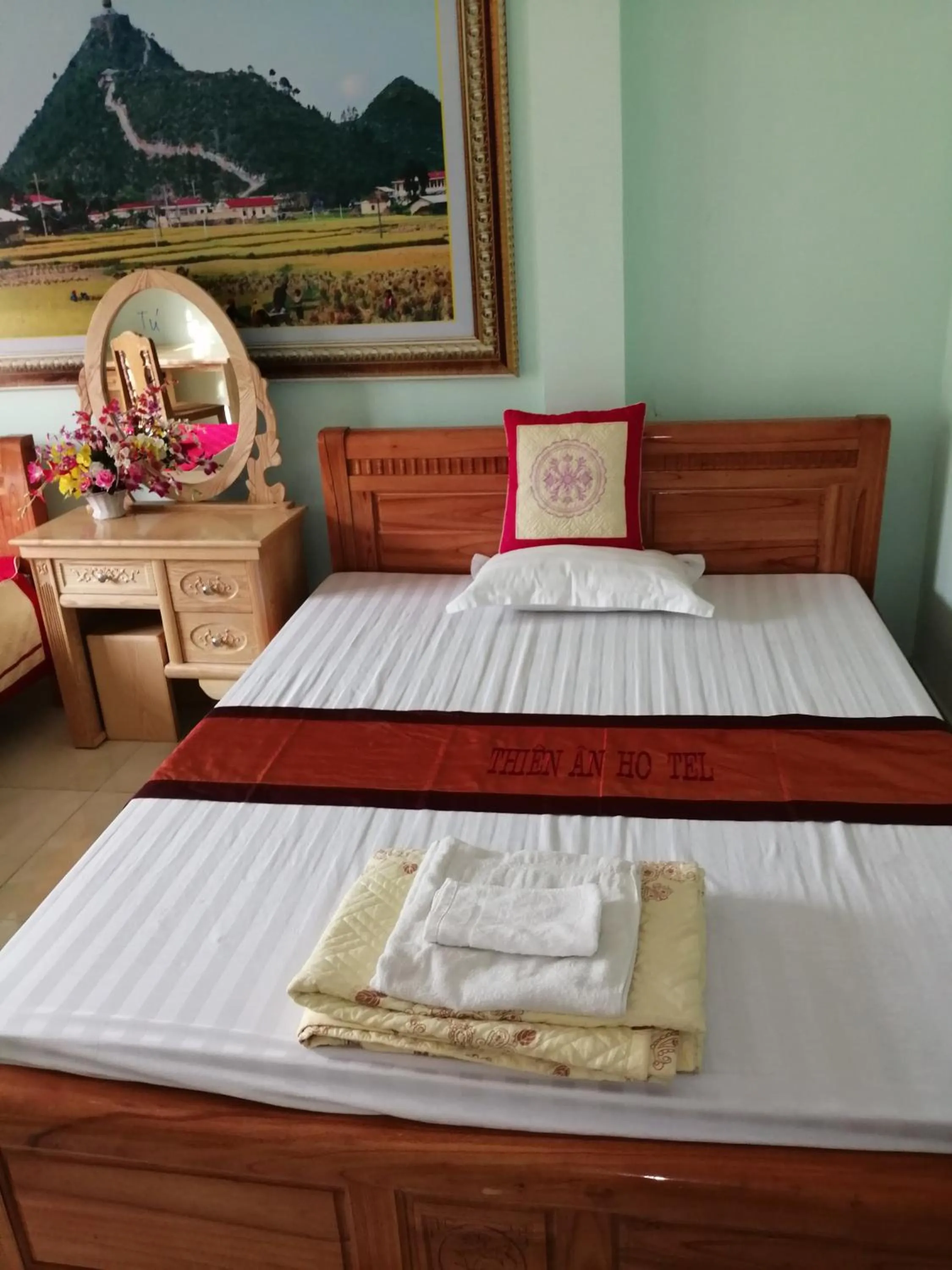 Bed in Hotel Thien An