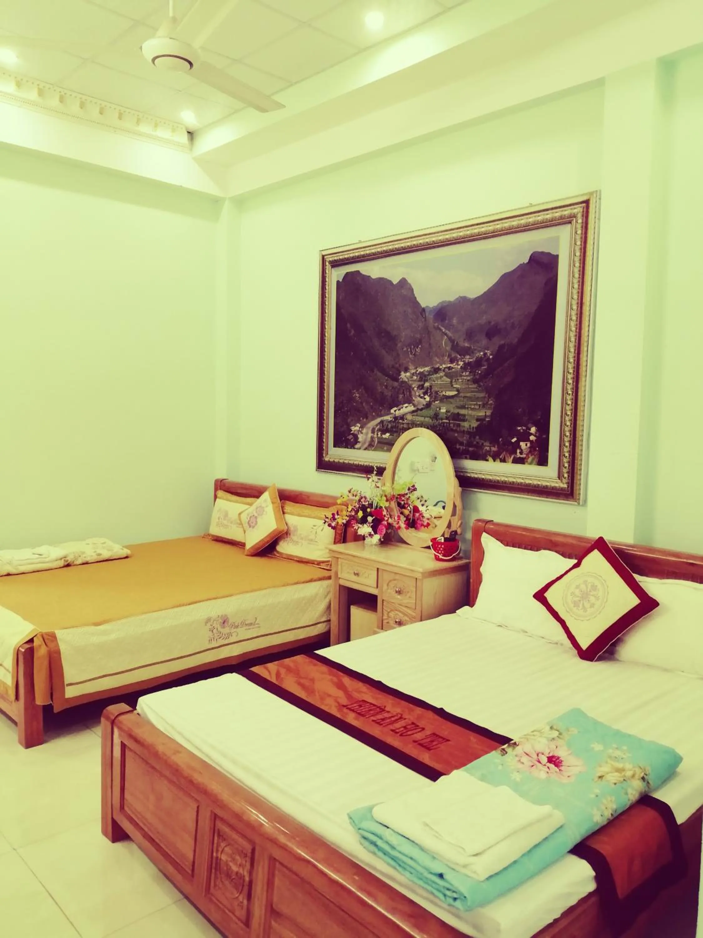 Bed in Hotel Thien An