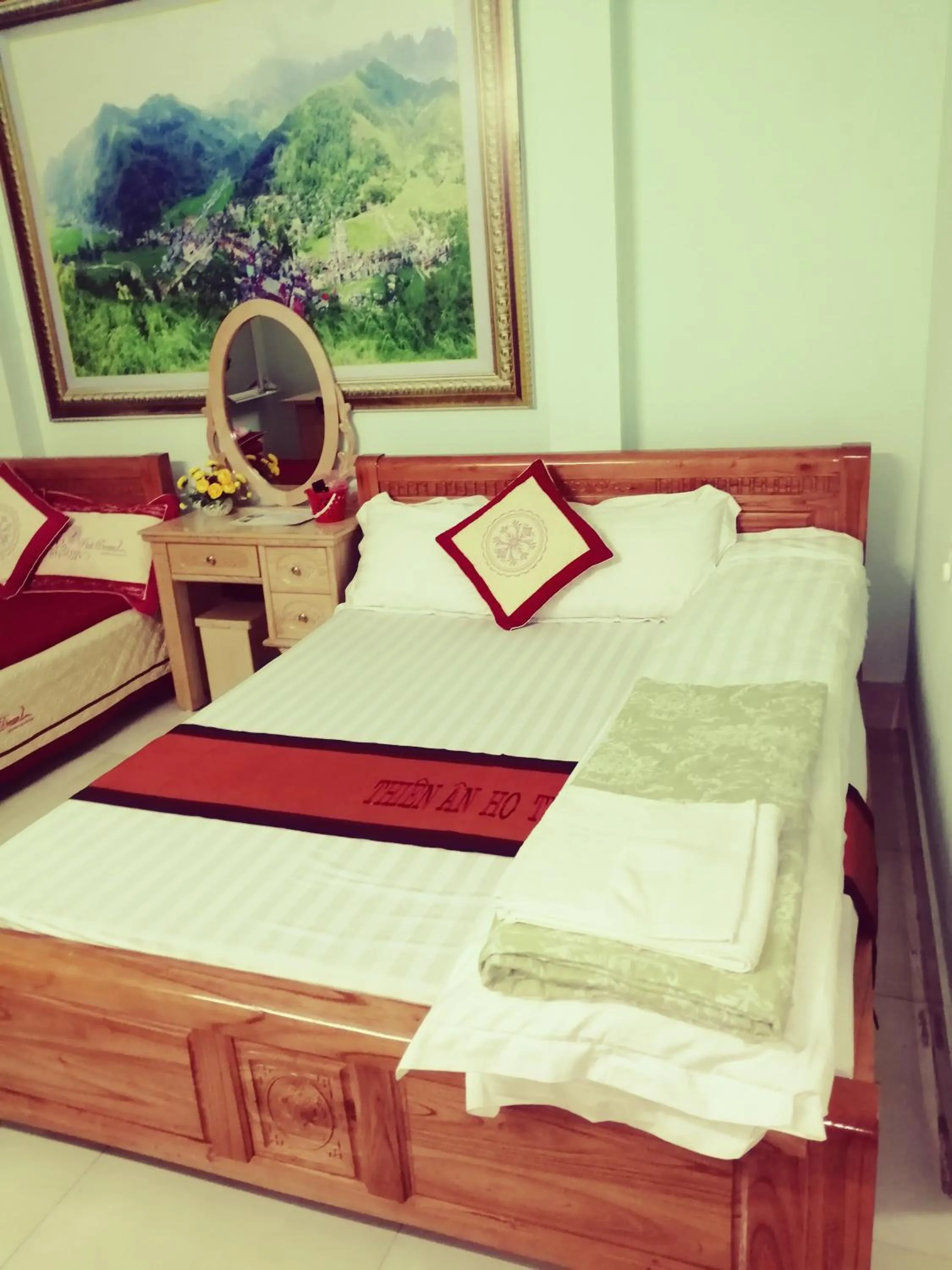 Bed in Hotel Thien An