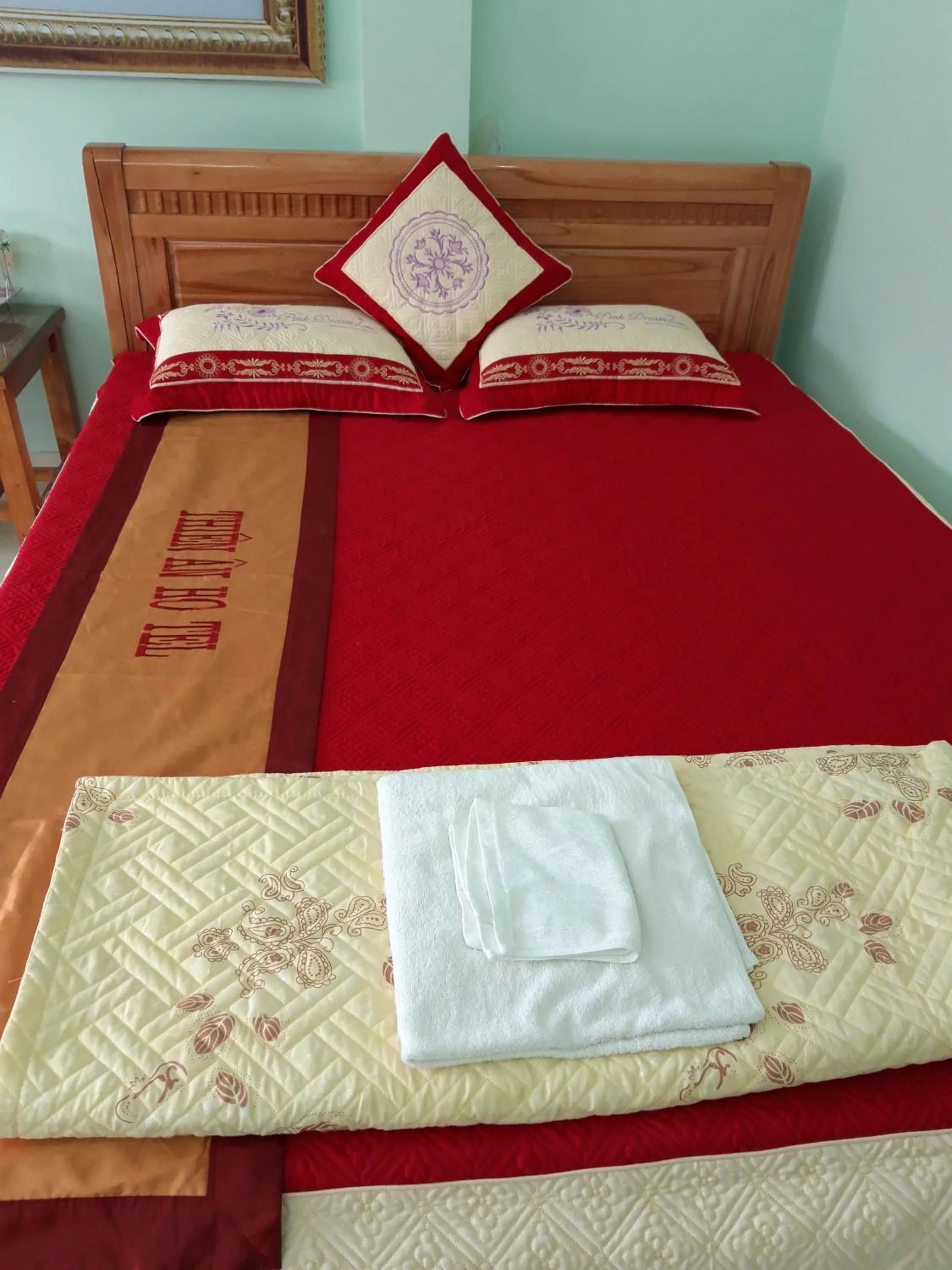 Bed in Hotel Thien An