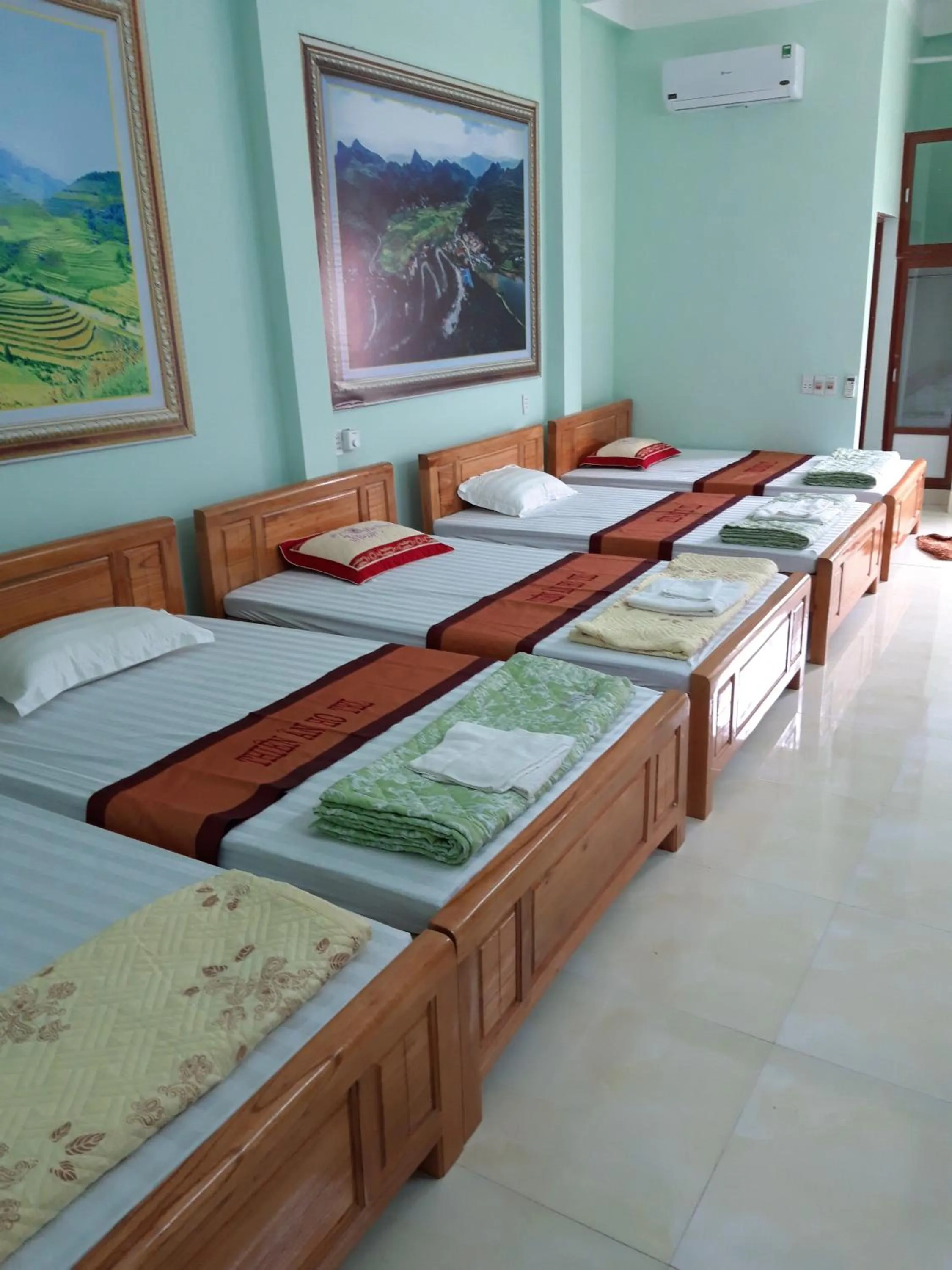 Bed in Hotel Thien An