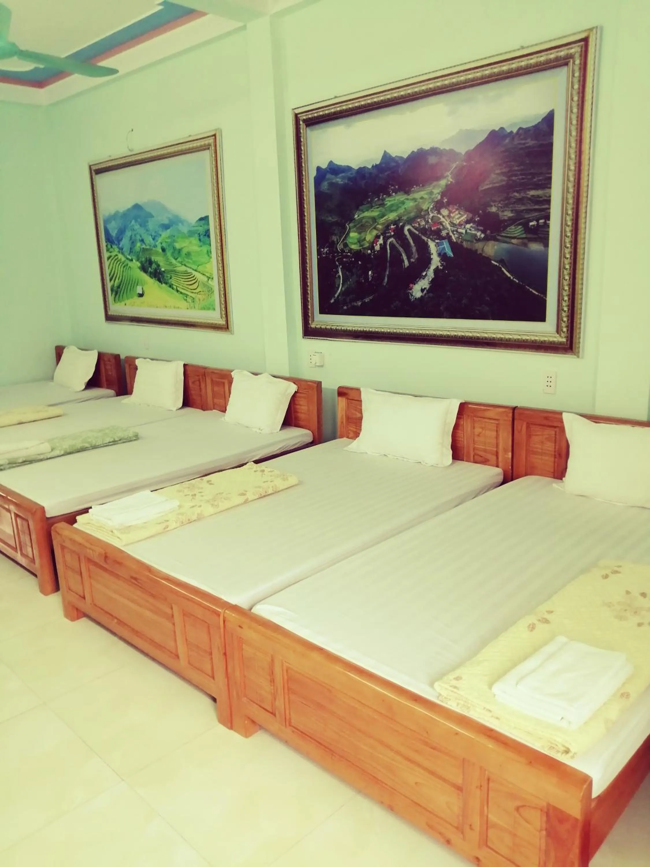 Bed in Hotel Thien An