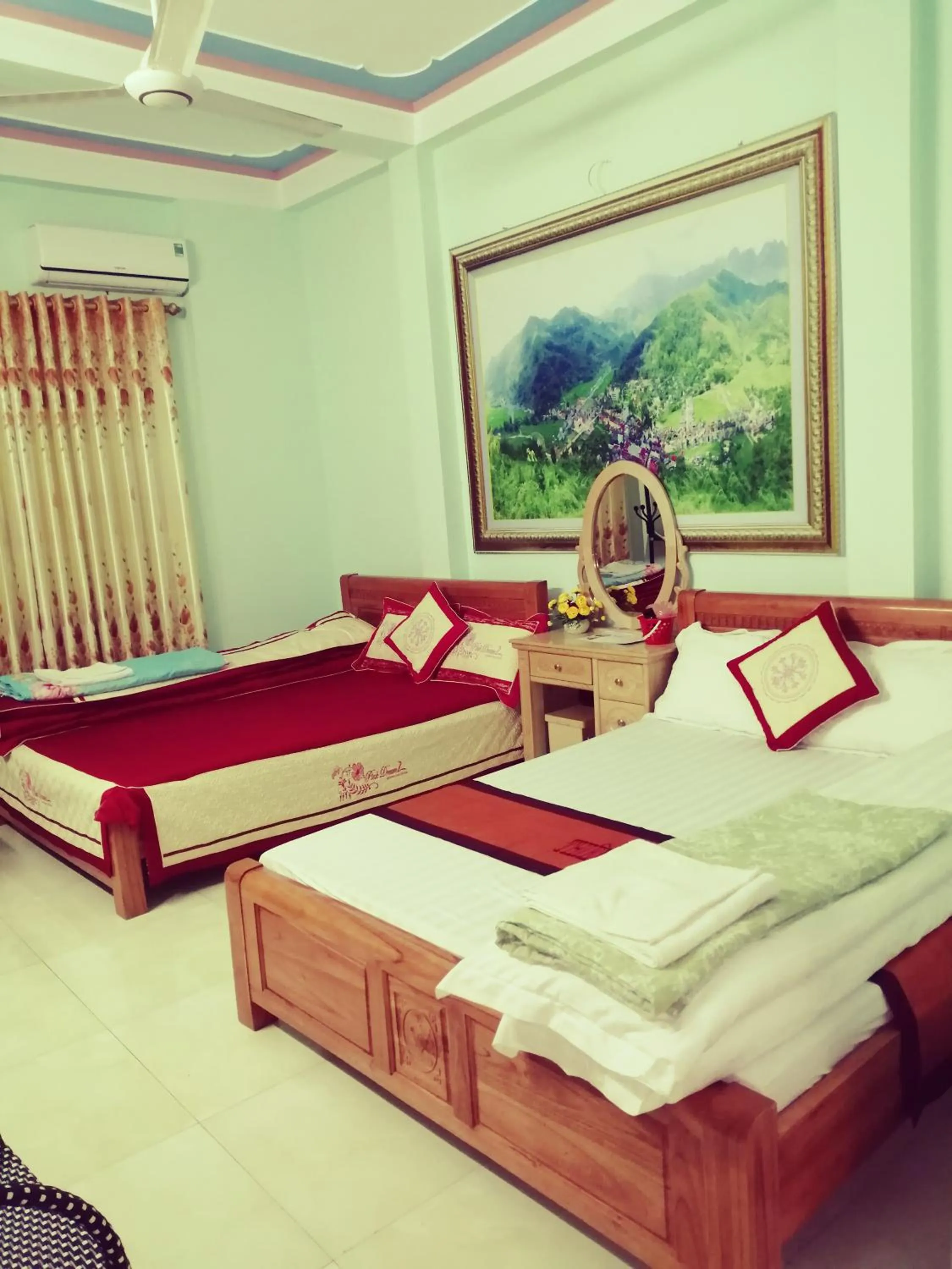 Bed in Hotel Thien An
