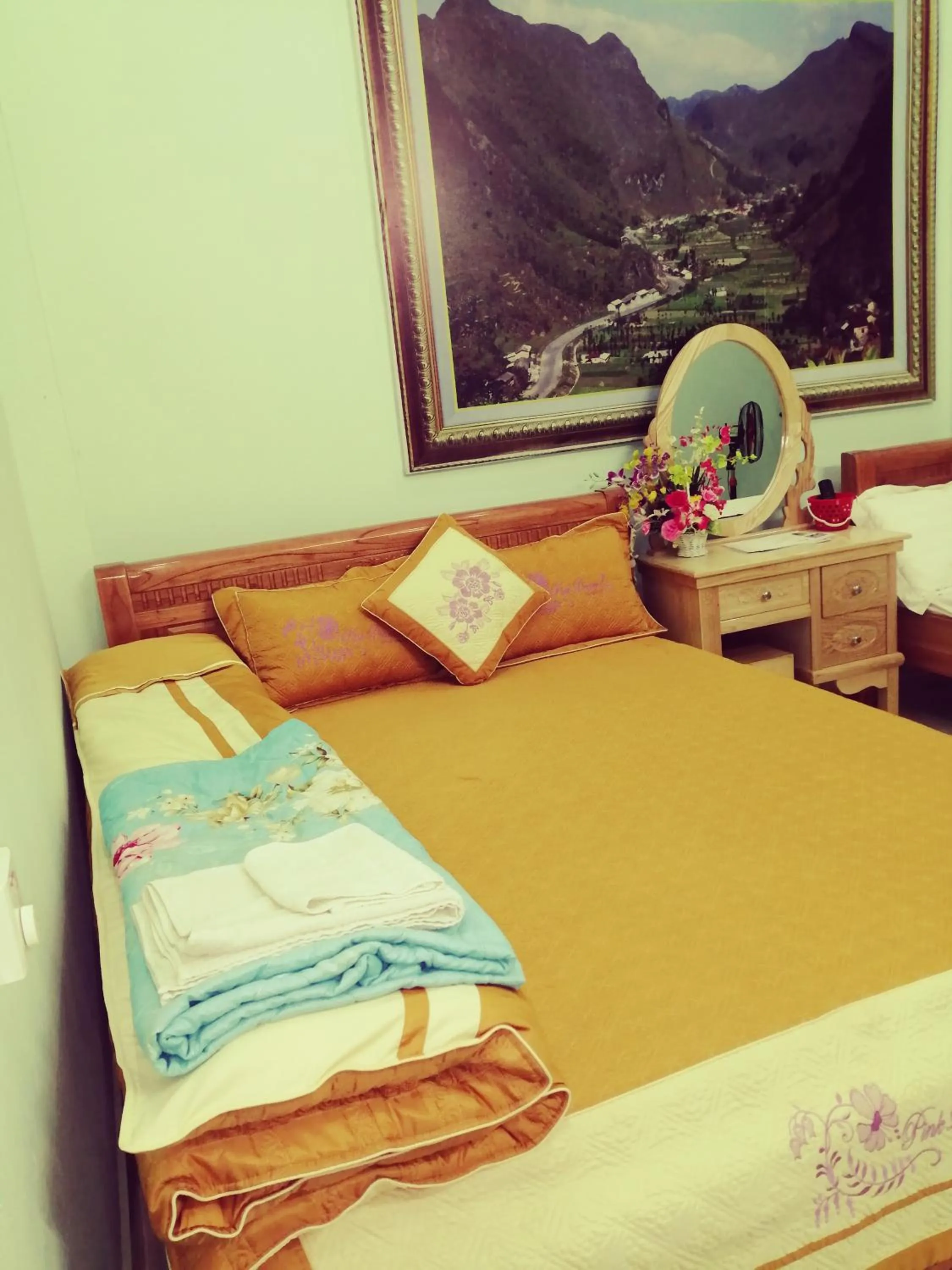 Bed in Hotel Thien An