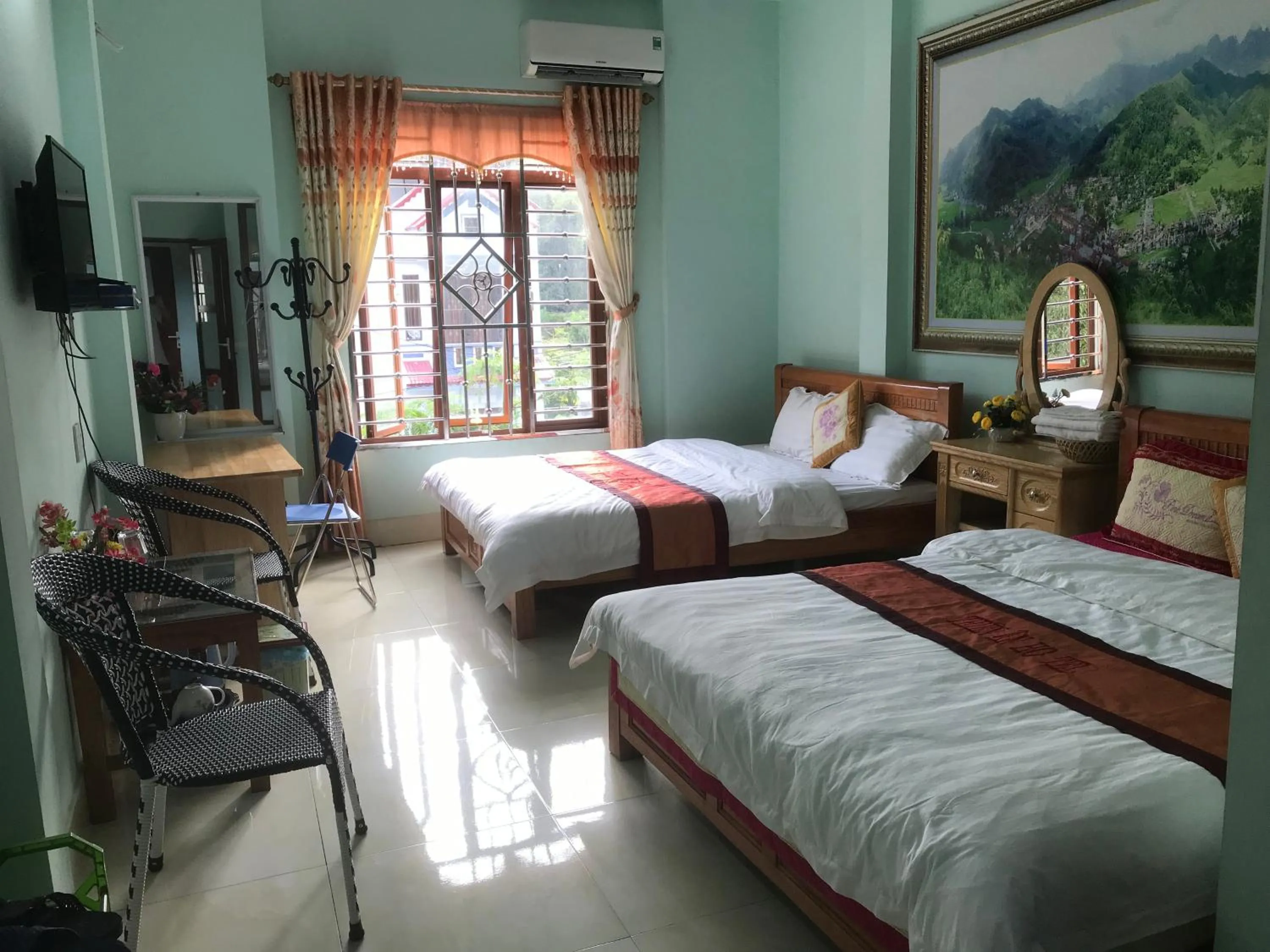 Bed in Hotel Thien An