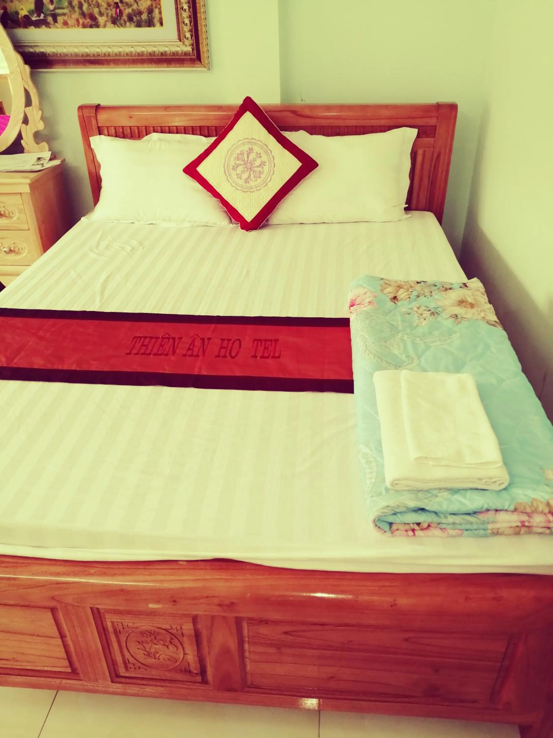 Bed in Hotel Thien An