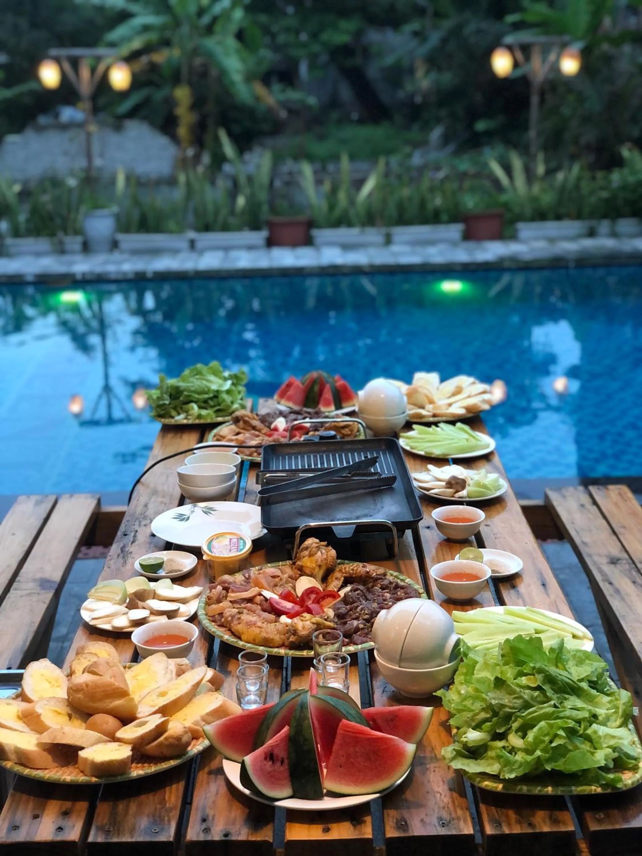 Dining area in Ninh Binh Greenland Homestay