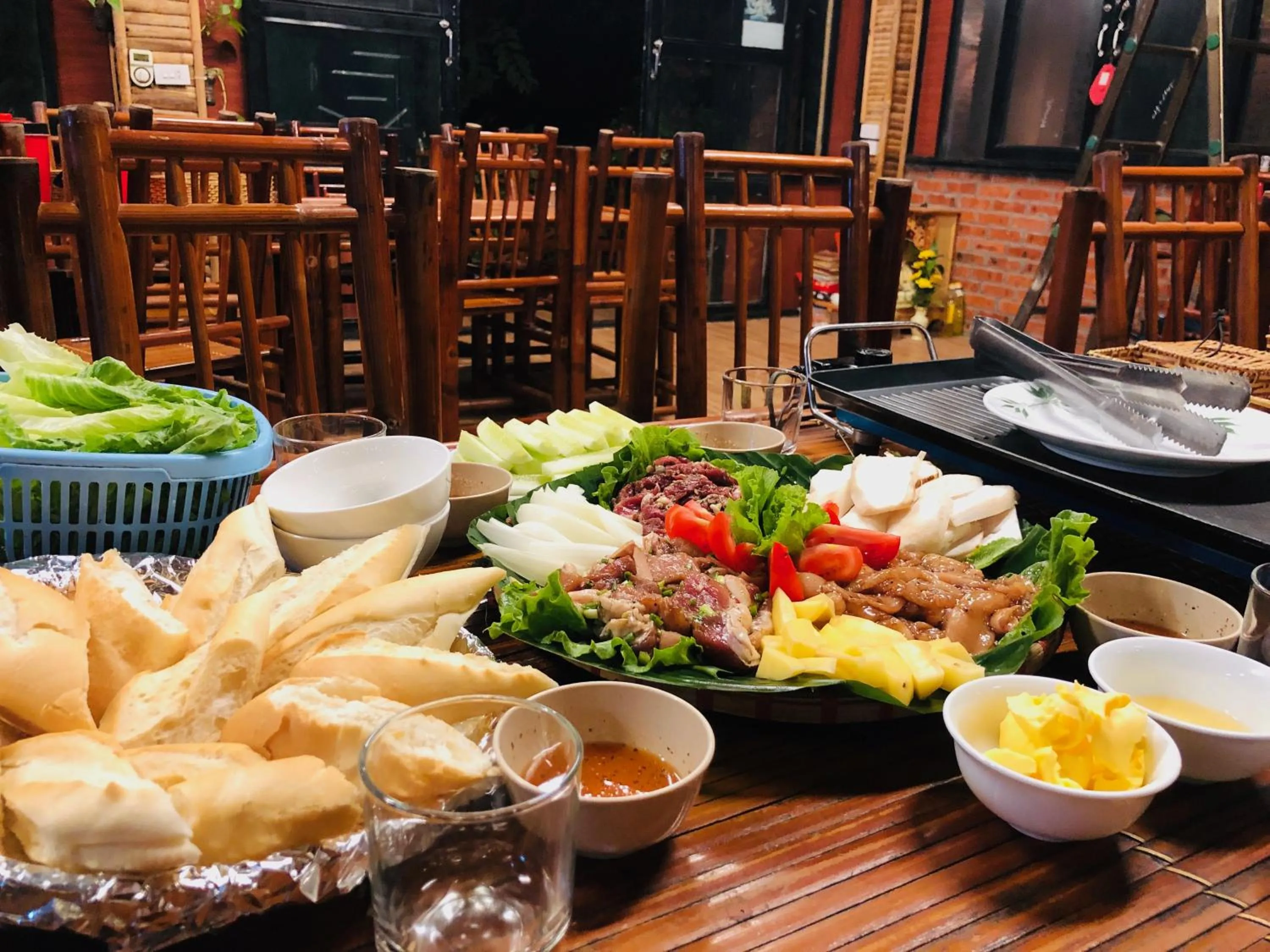 BBQ facilities in Ninh Binh Greenland Homestay