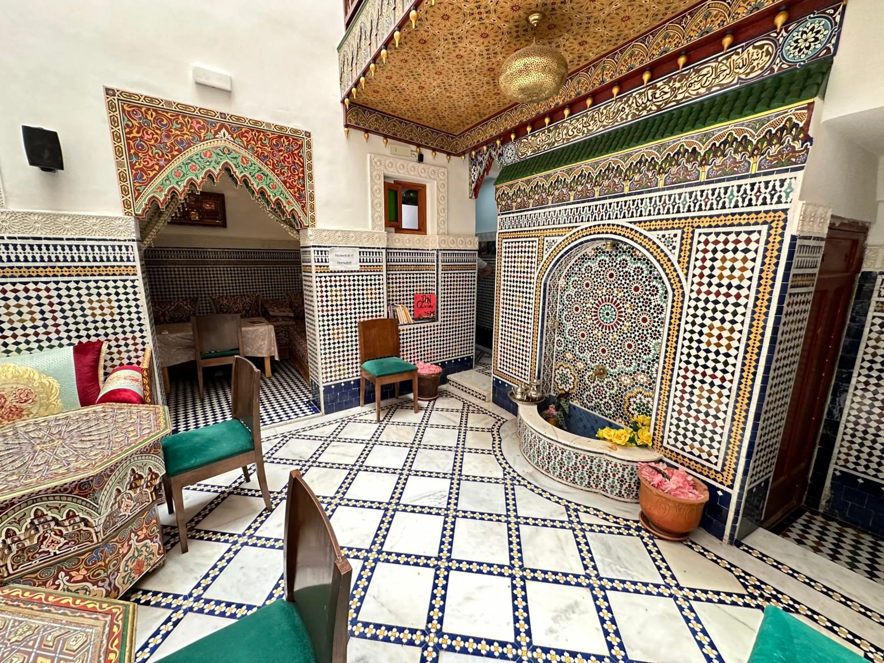 Living room in Riad Shama Fes