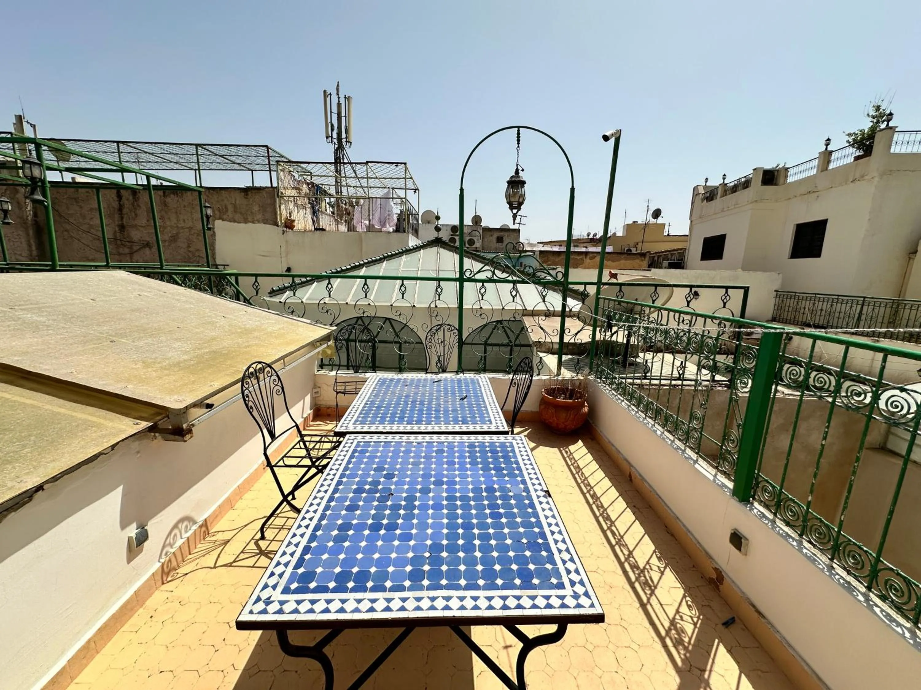 Balcony/Terrace in Riad Shama Fes
