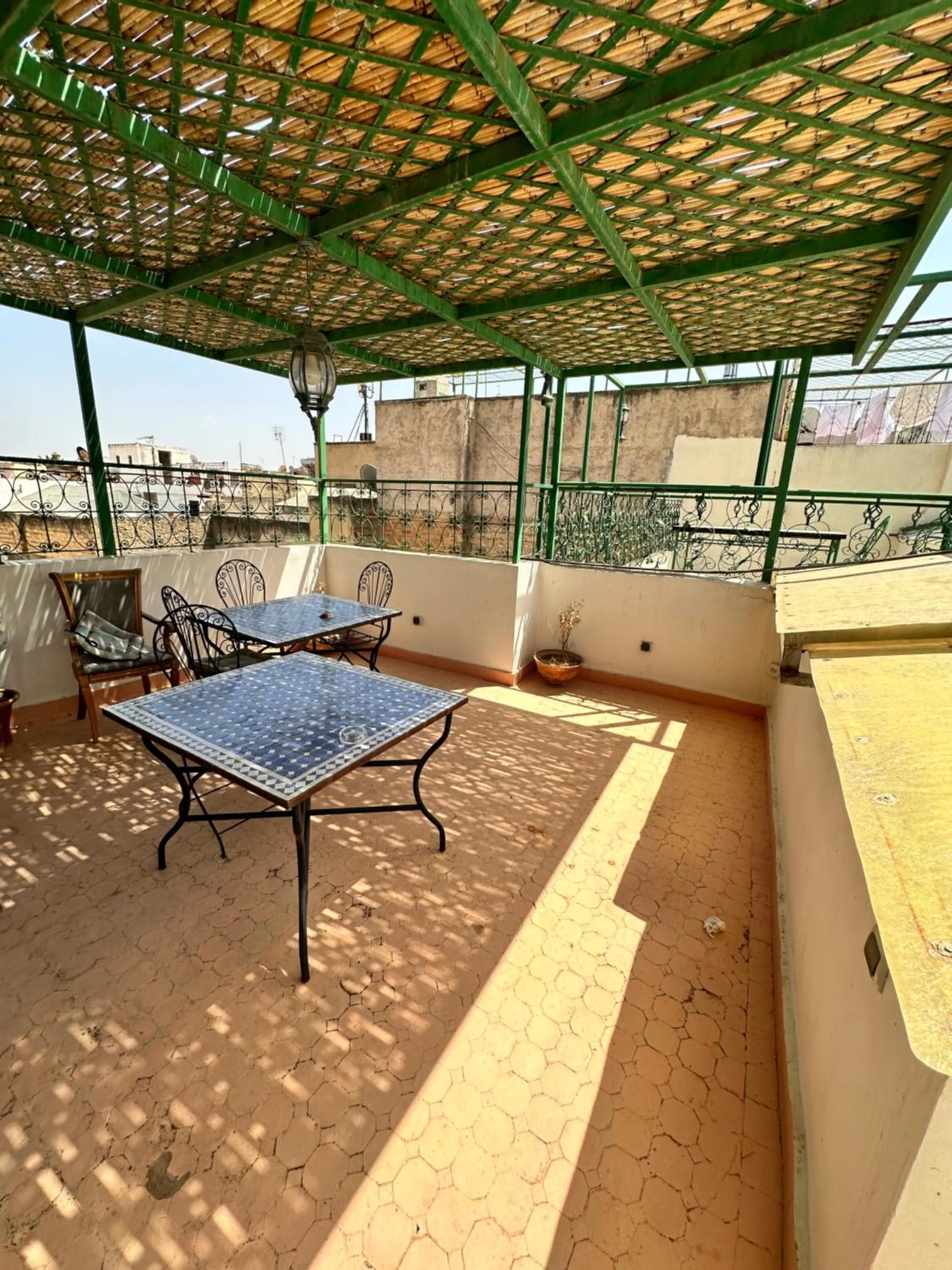 Balcony/Terrace in Riad Shama Fes