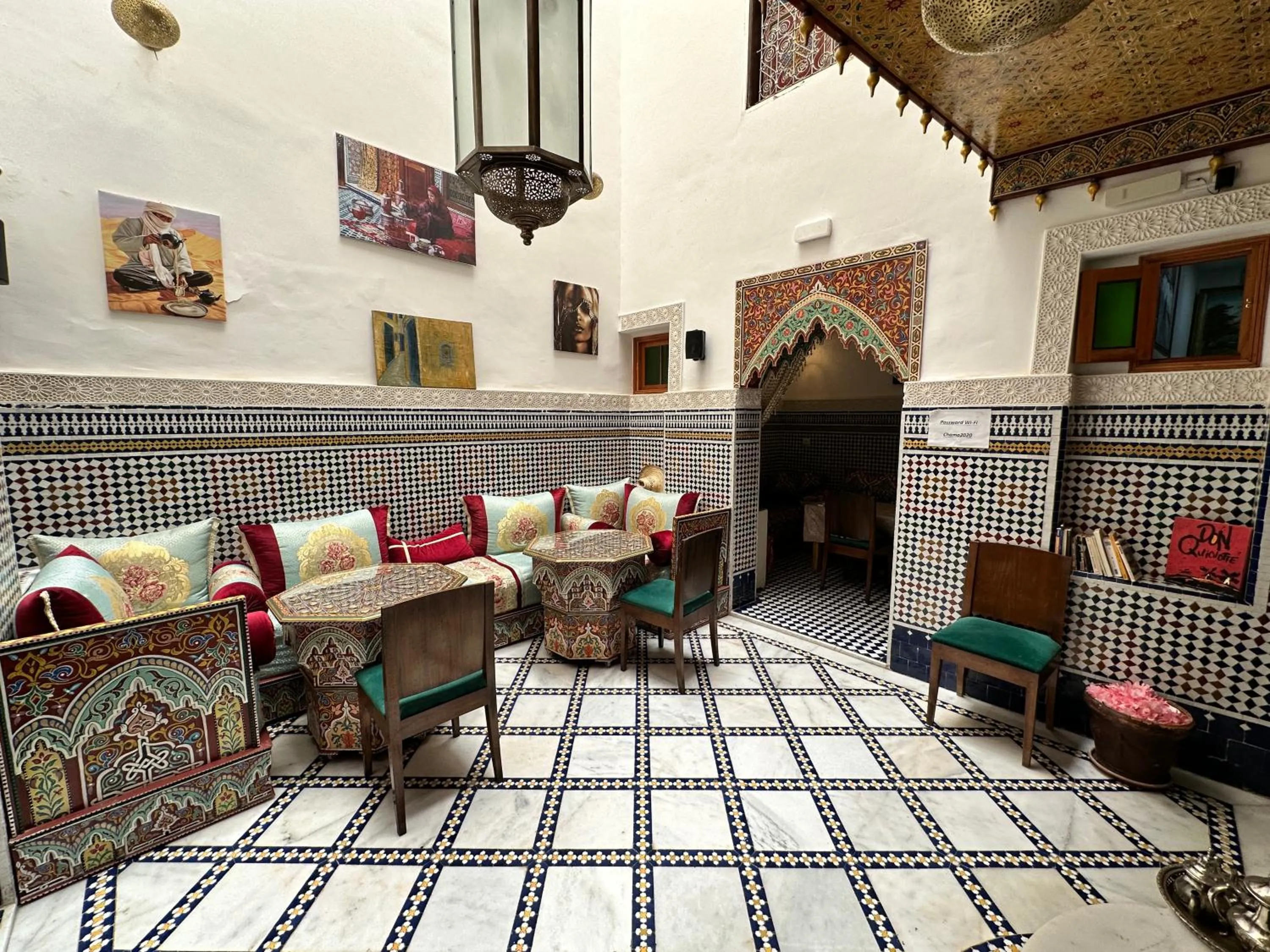 Living room in Riad Shama Fes