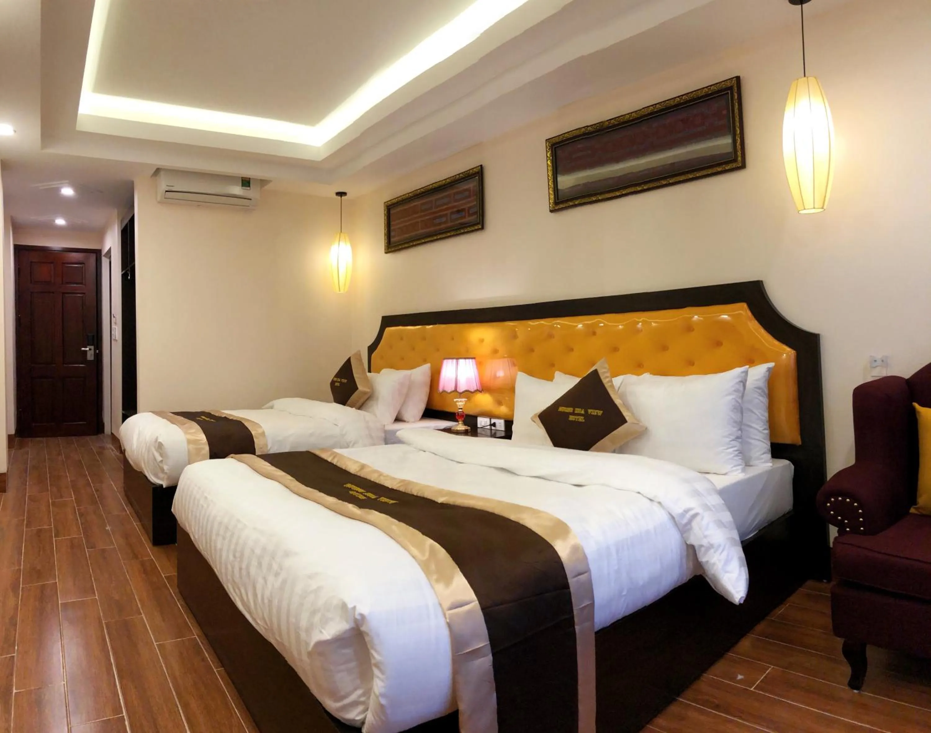 Bed in Muong Hoa View Hotel