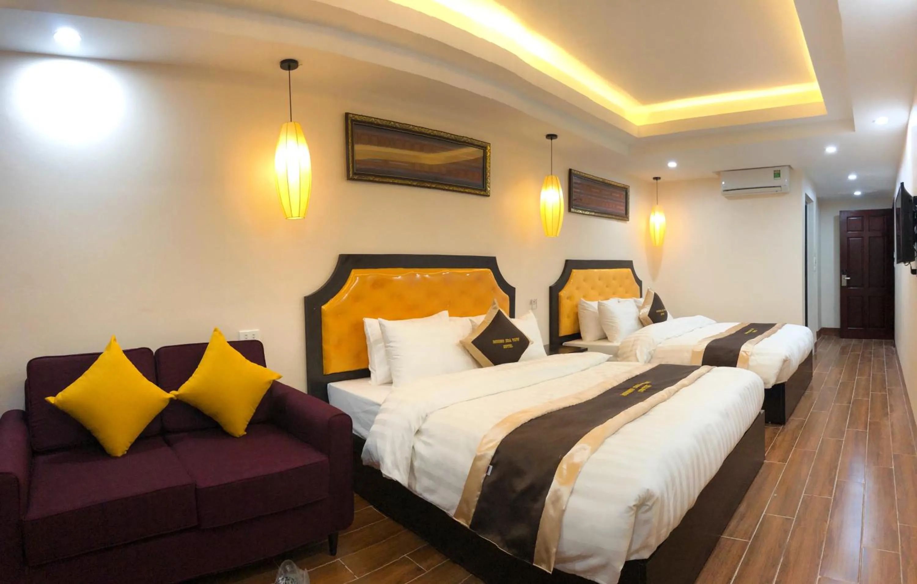 Bed in Muong Hoa View Hotel