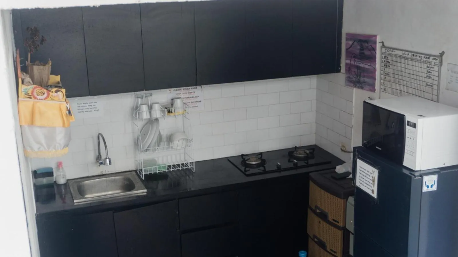 Kitchen or kitchenette in Escotel Jalak