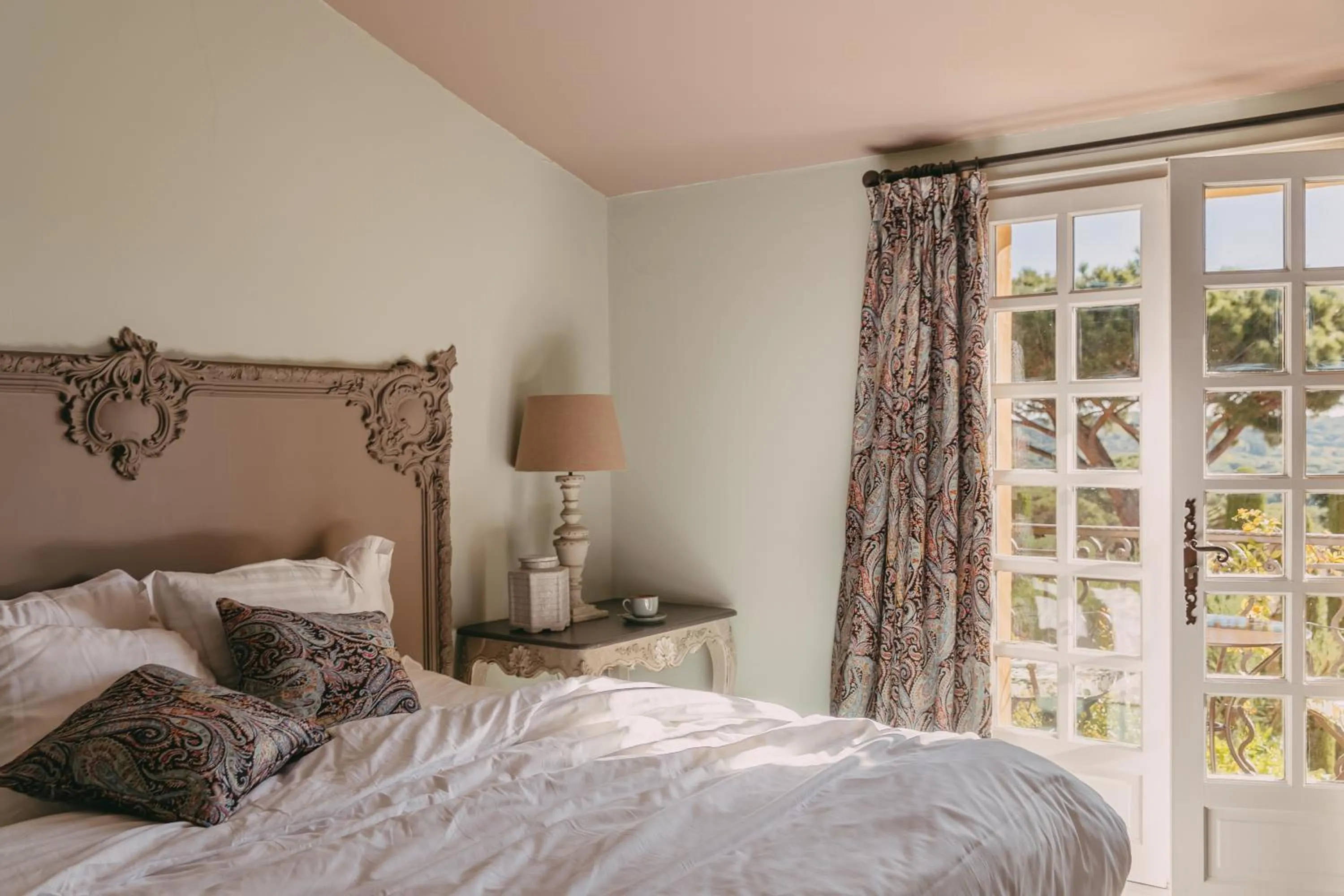 Bedroom, Bed in Hôtel Villa Marie Saint Tropez