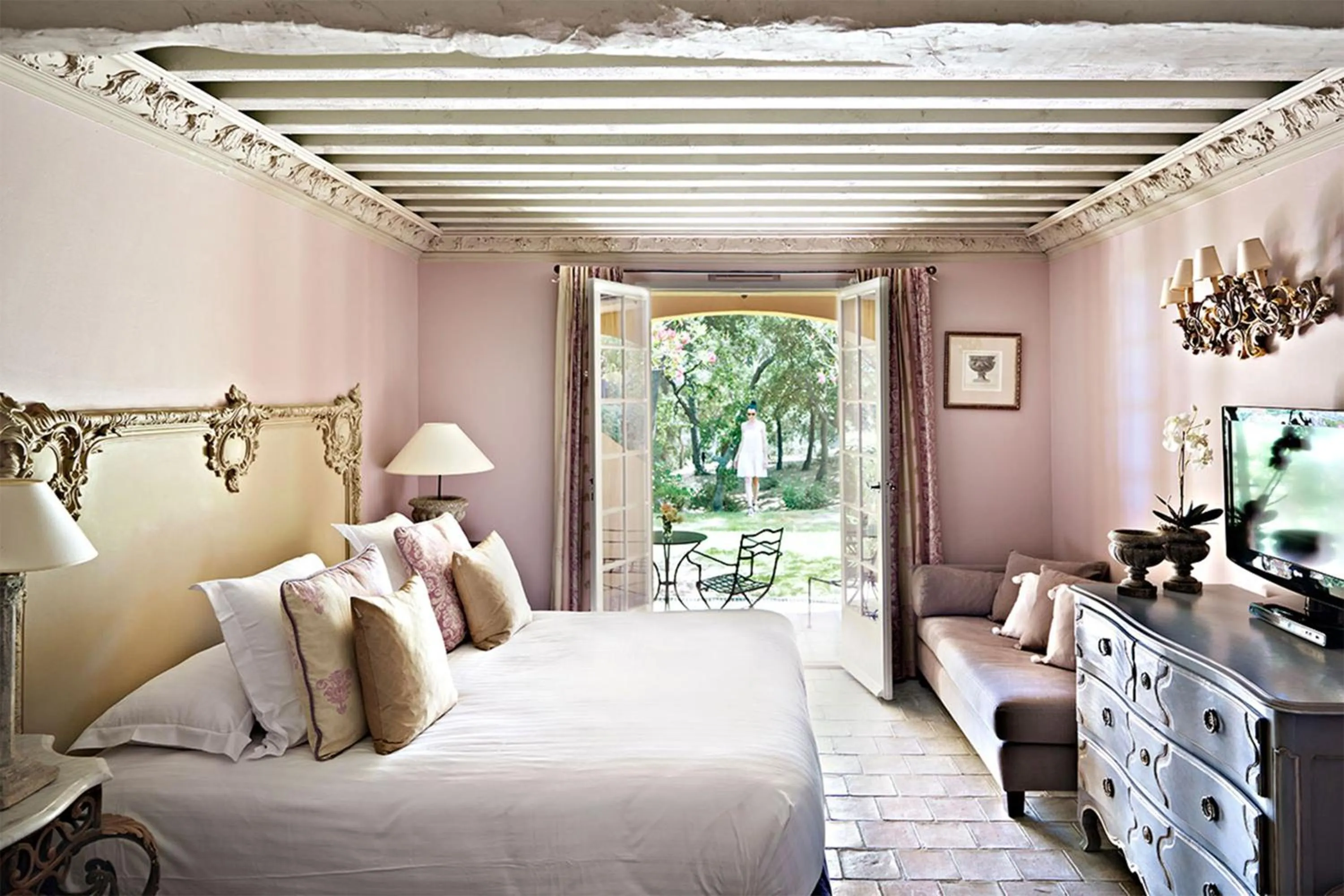 Garden, Bed in Hôtel Villa Marie Saint Tropez