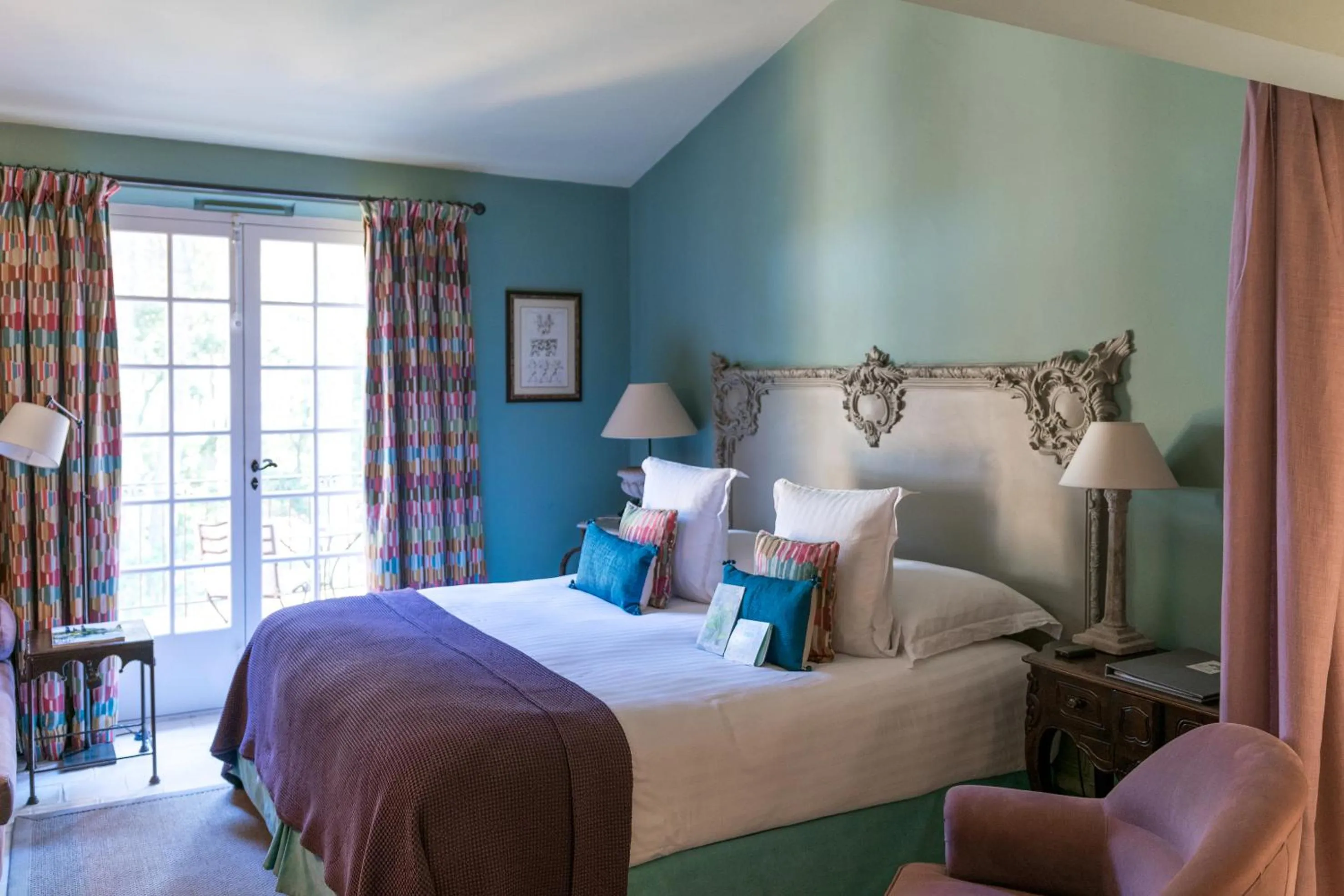 Bedroom, Bed in Hôtel Villa Marie Saint Tropez